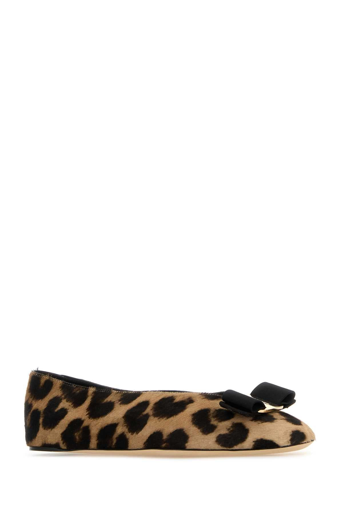 Salvatore Ferragamo Women Printed Calf Hair Vanna Ballerinas - 2
