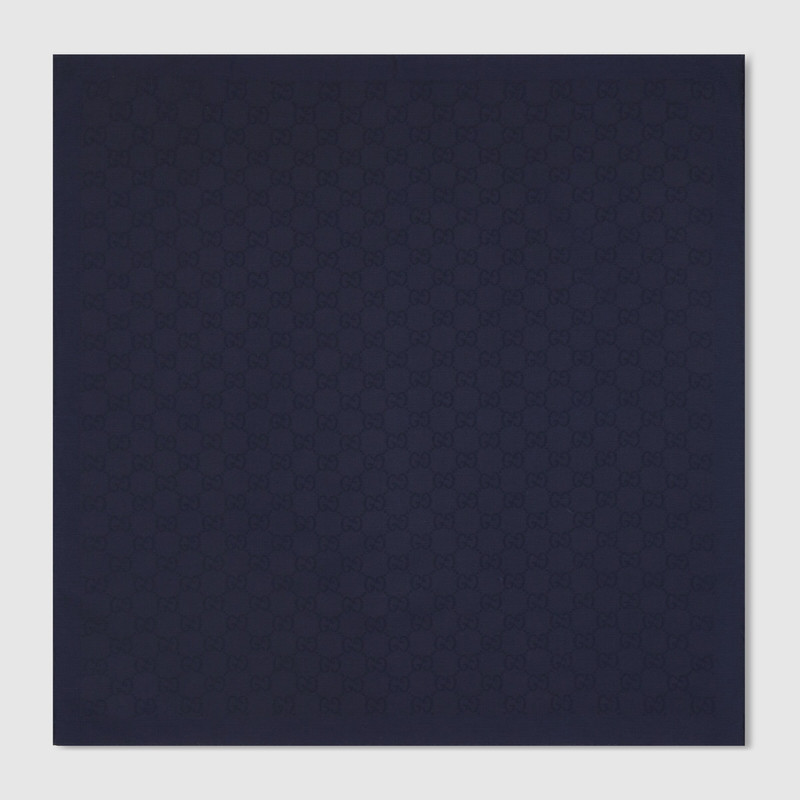 GG silk cotton pocket square 1