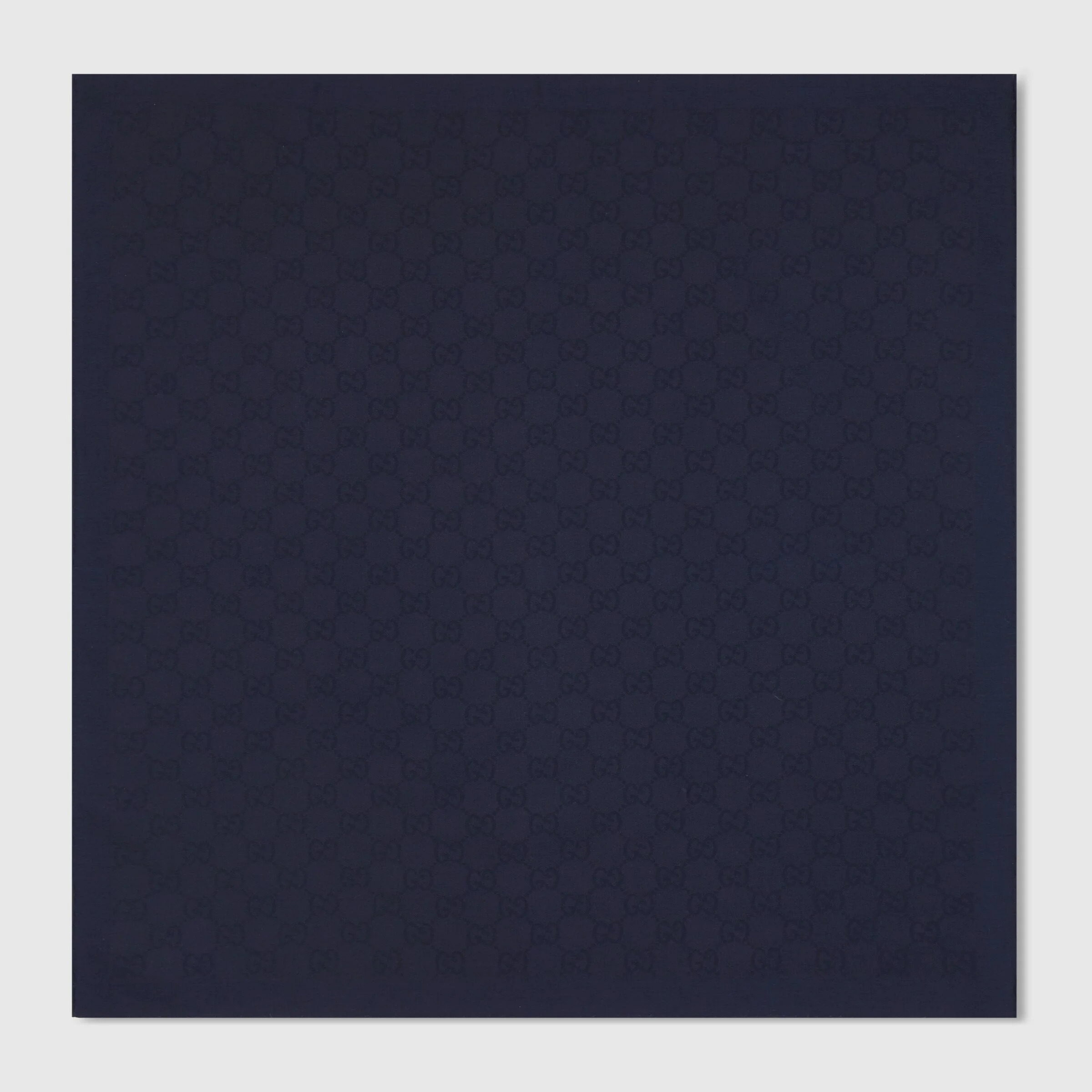 GG silk cotton pocket square - 1