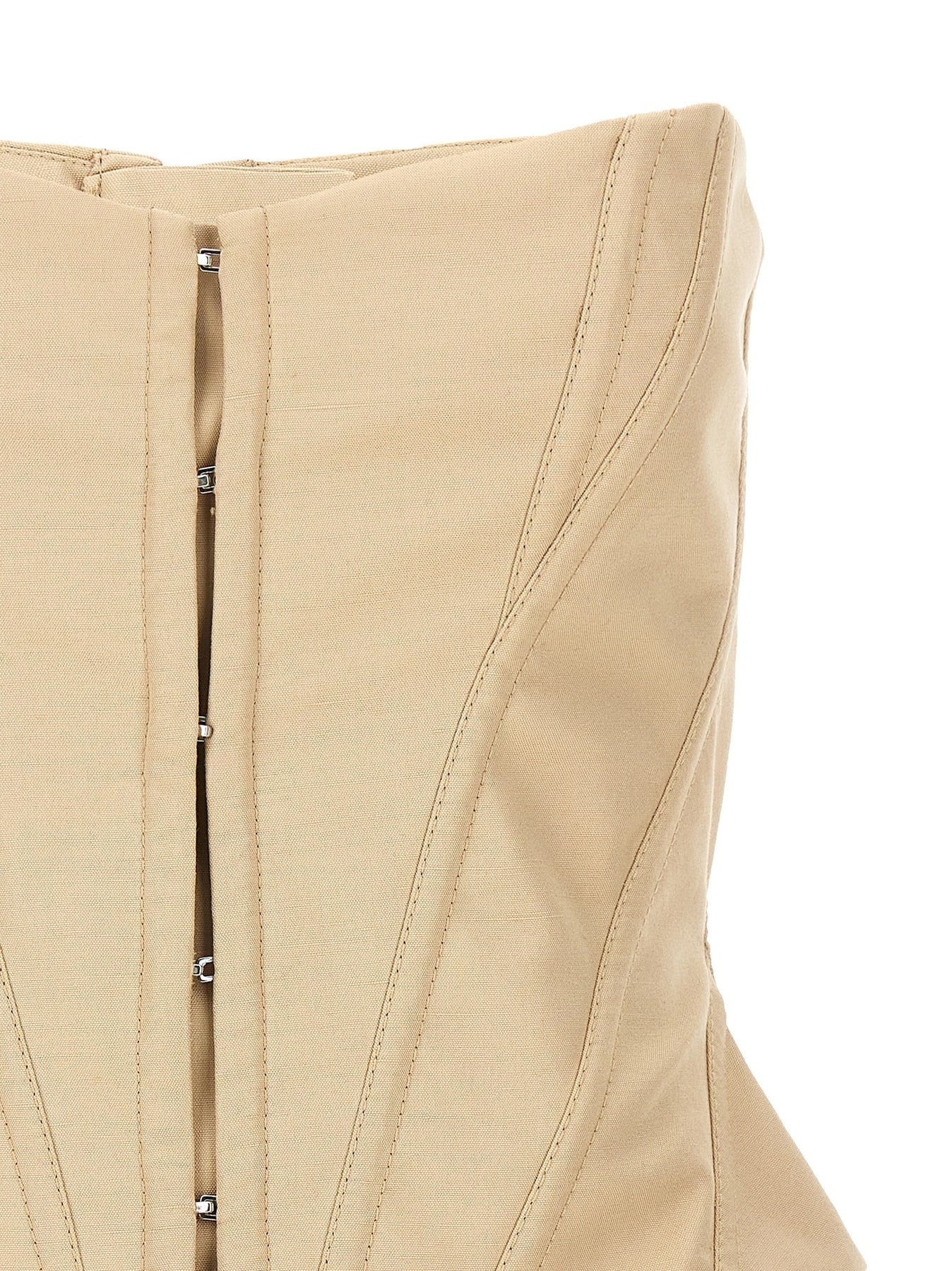 Shaped Corset Top Tops Beige - 3