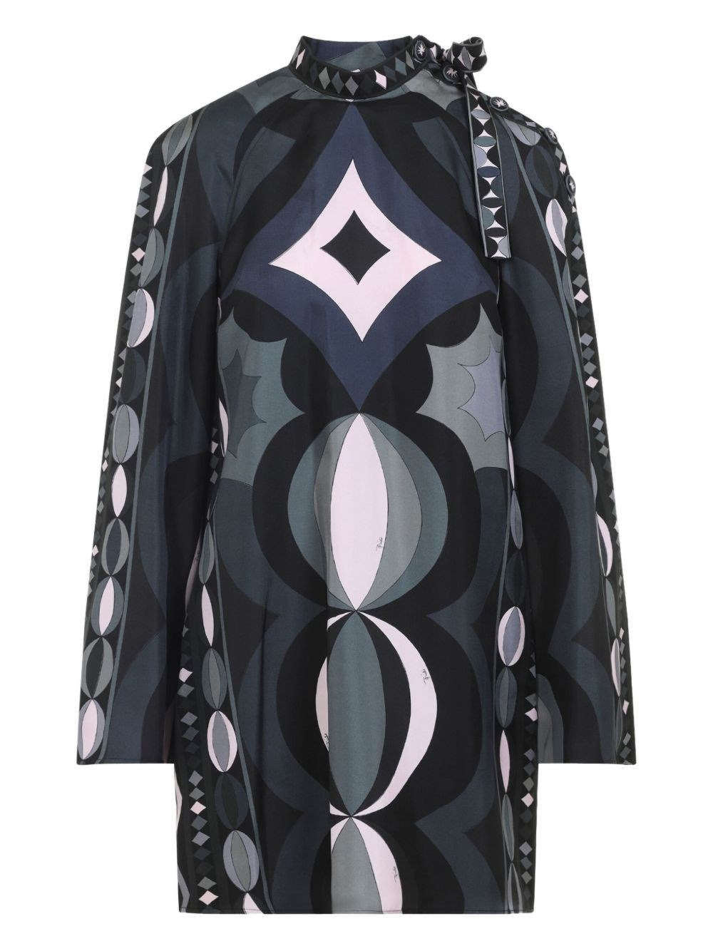 Printed silk maxi dress - 1
