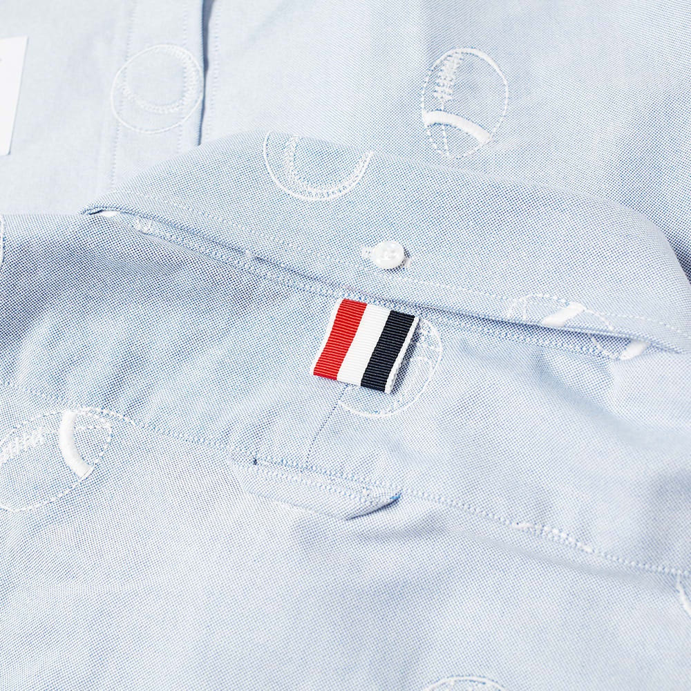 Thom Browne Ball Icon Embroidery Button Down Shirt - 3