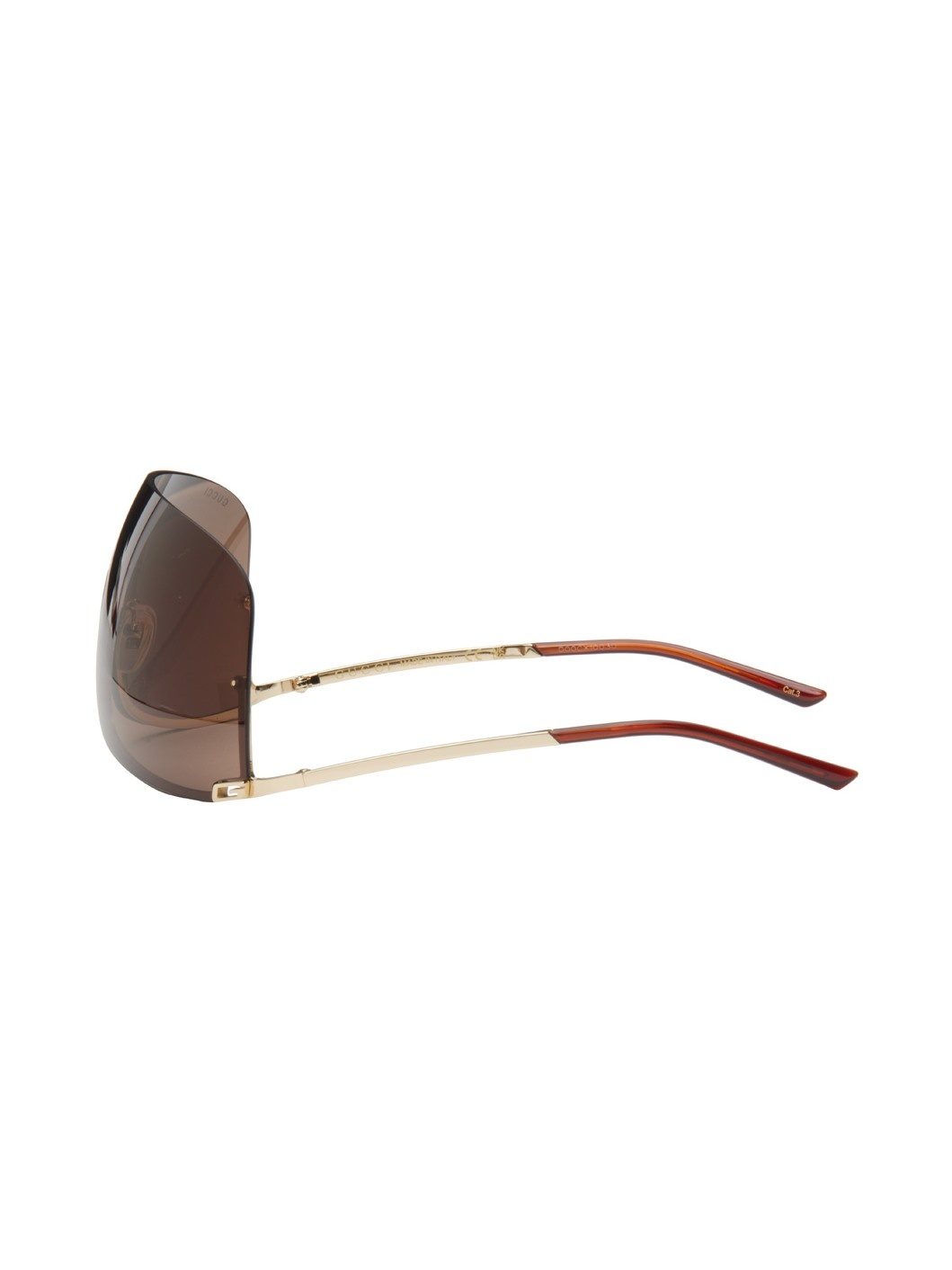 Gold Mask-Shaped Sunglasses - 3