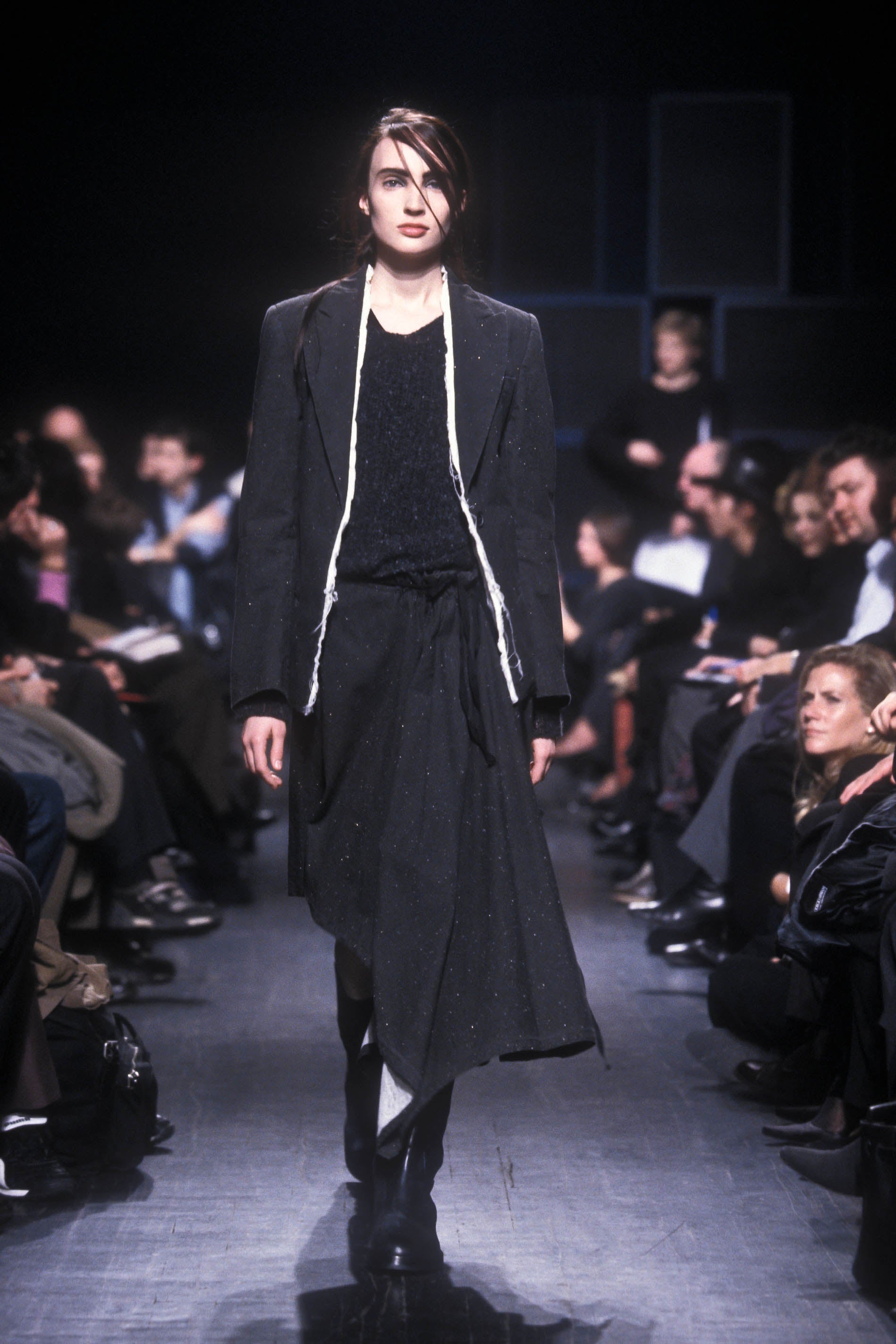 Ann Demeulemeester Fall 2000 Distressed Bondage Glitter Blazer with Exposed Lining 36 - 2