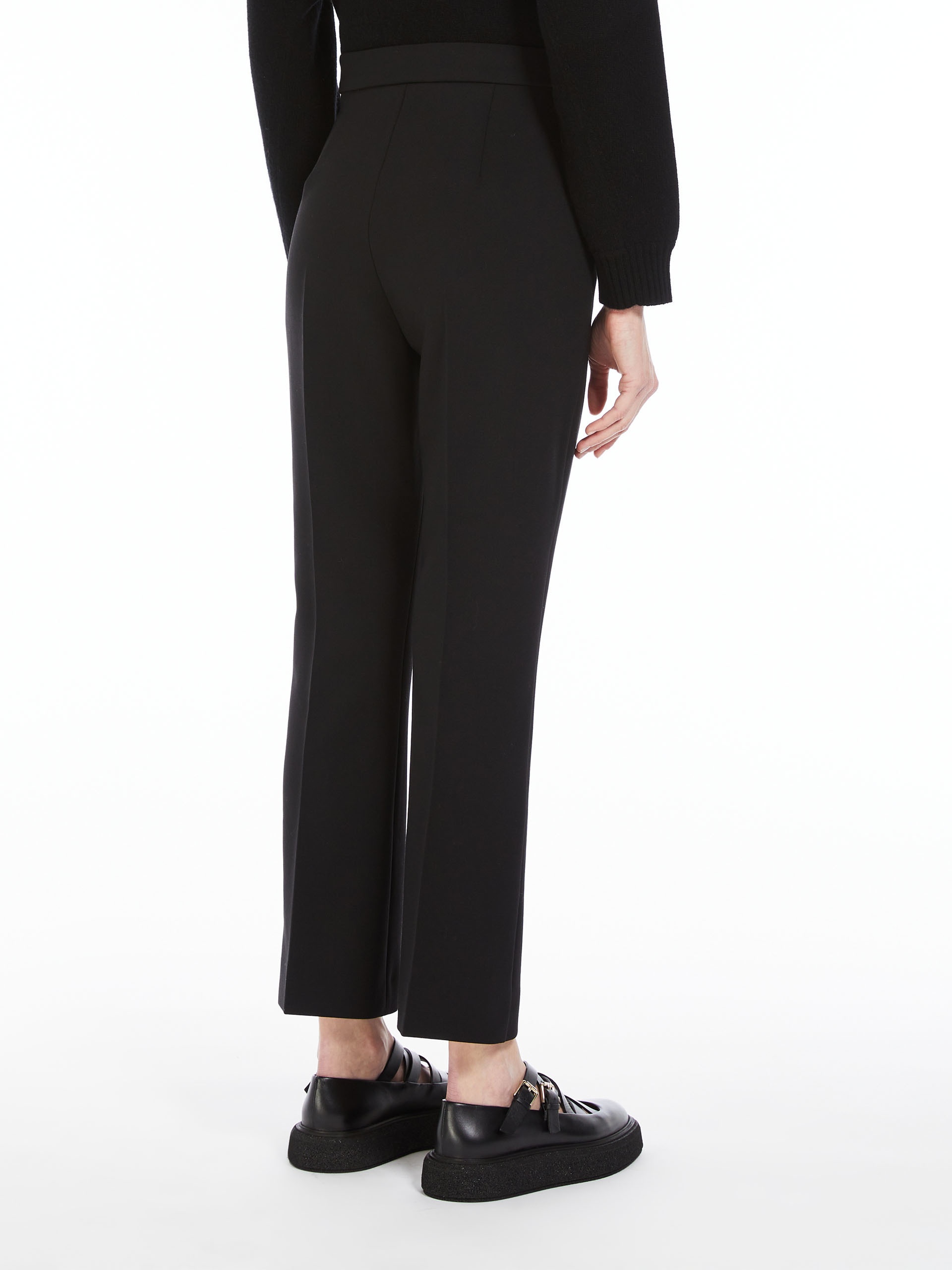 NEPETA Wool crêpe ankle-length trousers - 4