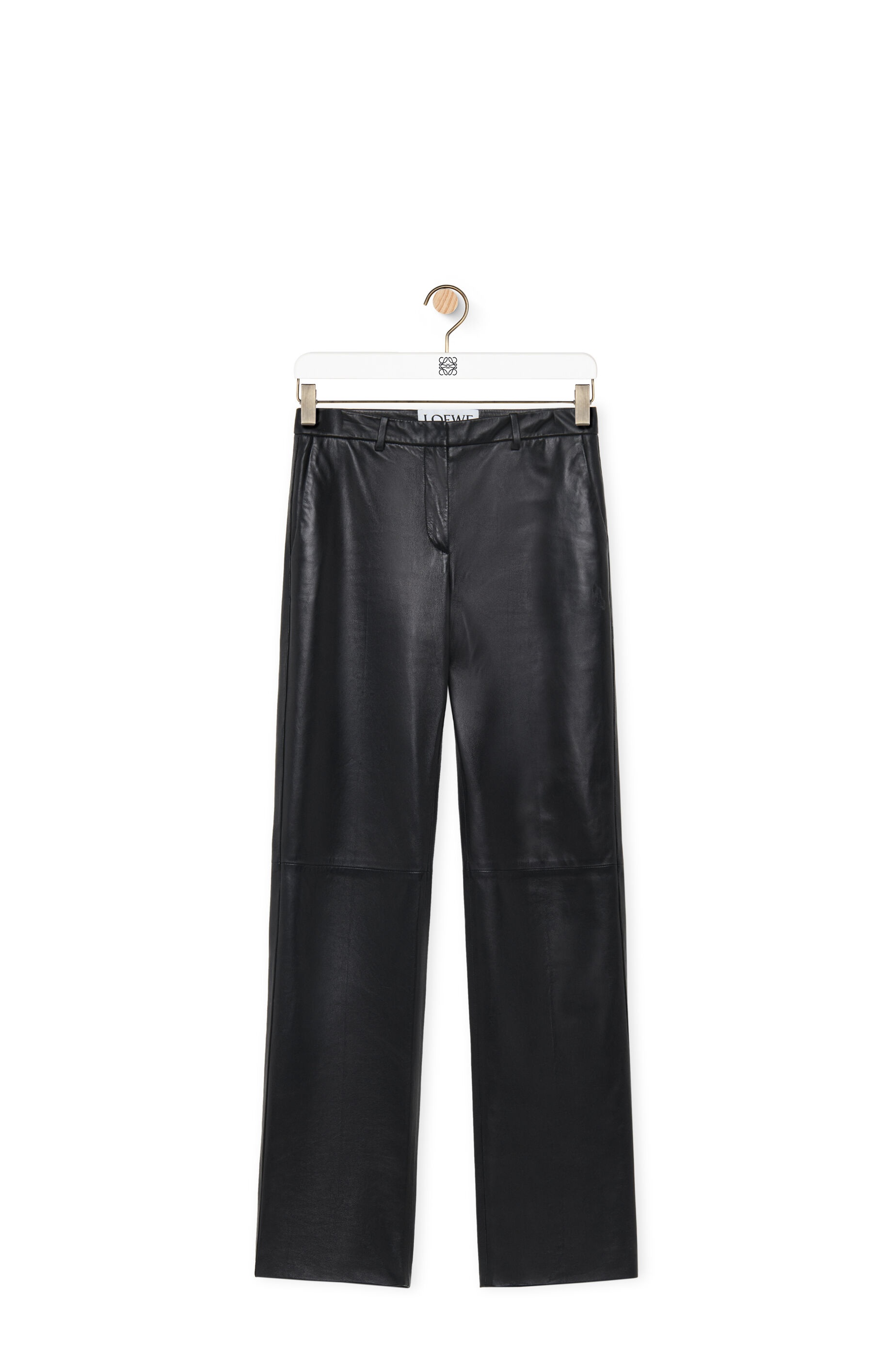 Tailored trousers in nappa lambskin - 1
