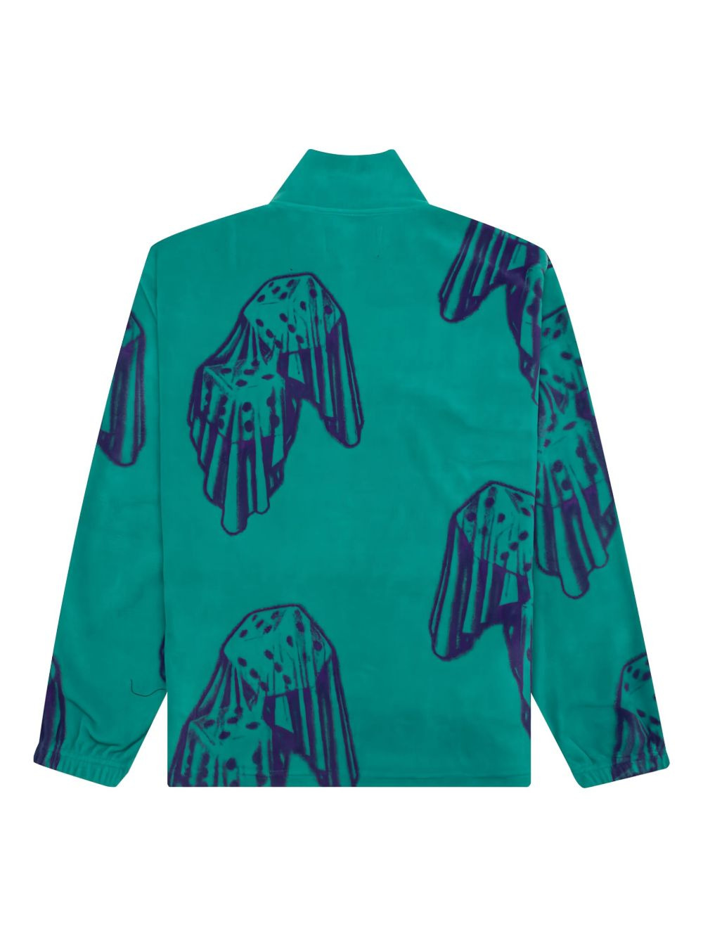 Dice-print fleece quarter-zip sweatshirt - 3