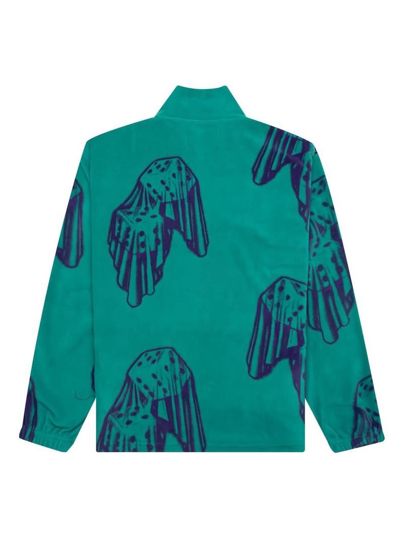 Dice-print fleece quarter-zip sweatshirt 3