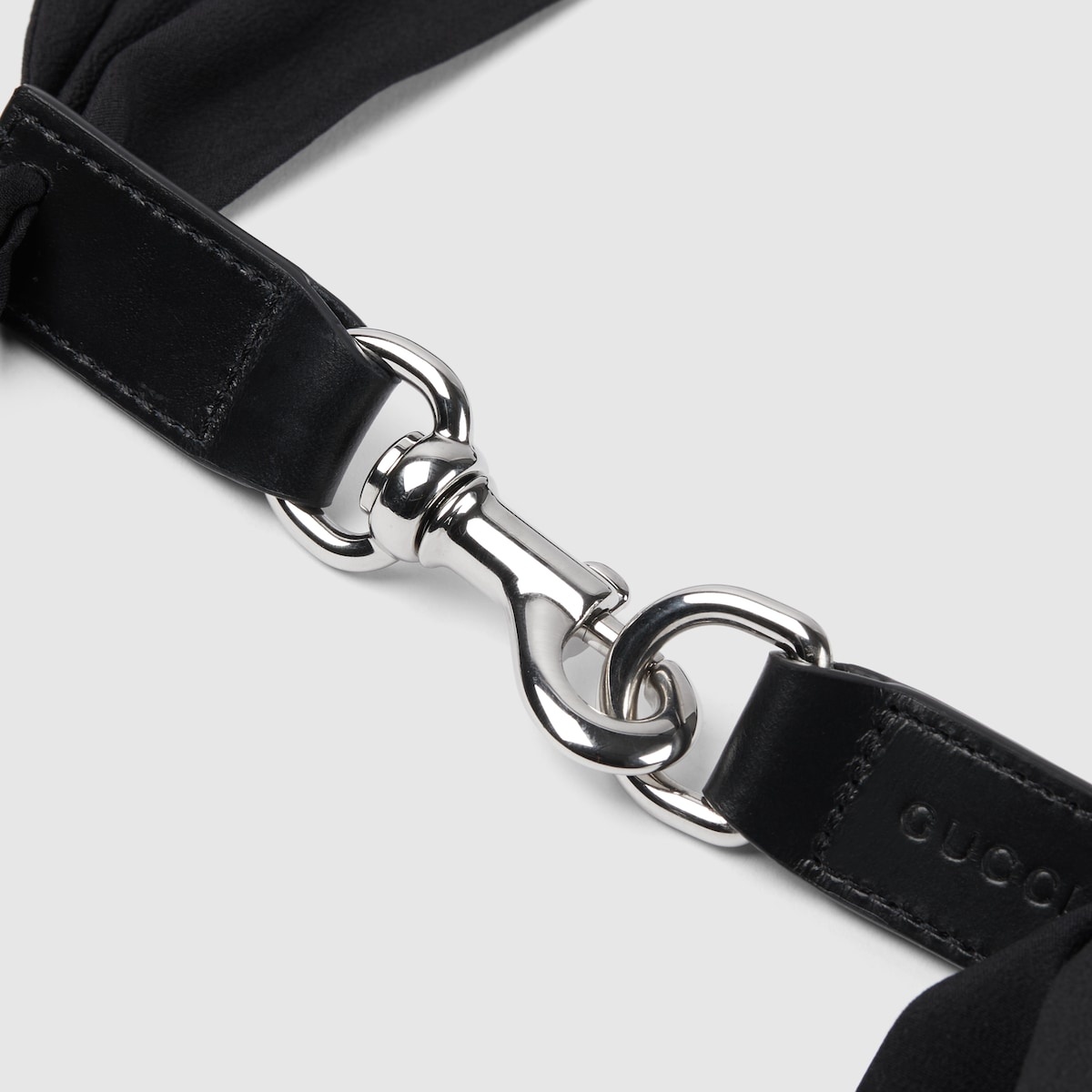 Gucci stripe print silk neck bow - 5