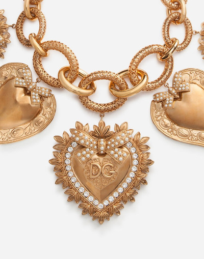 Dolce & Gabbana Necklace with sacred heart charms outlook