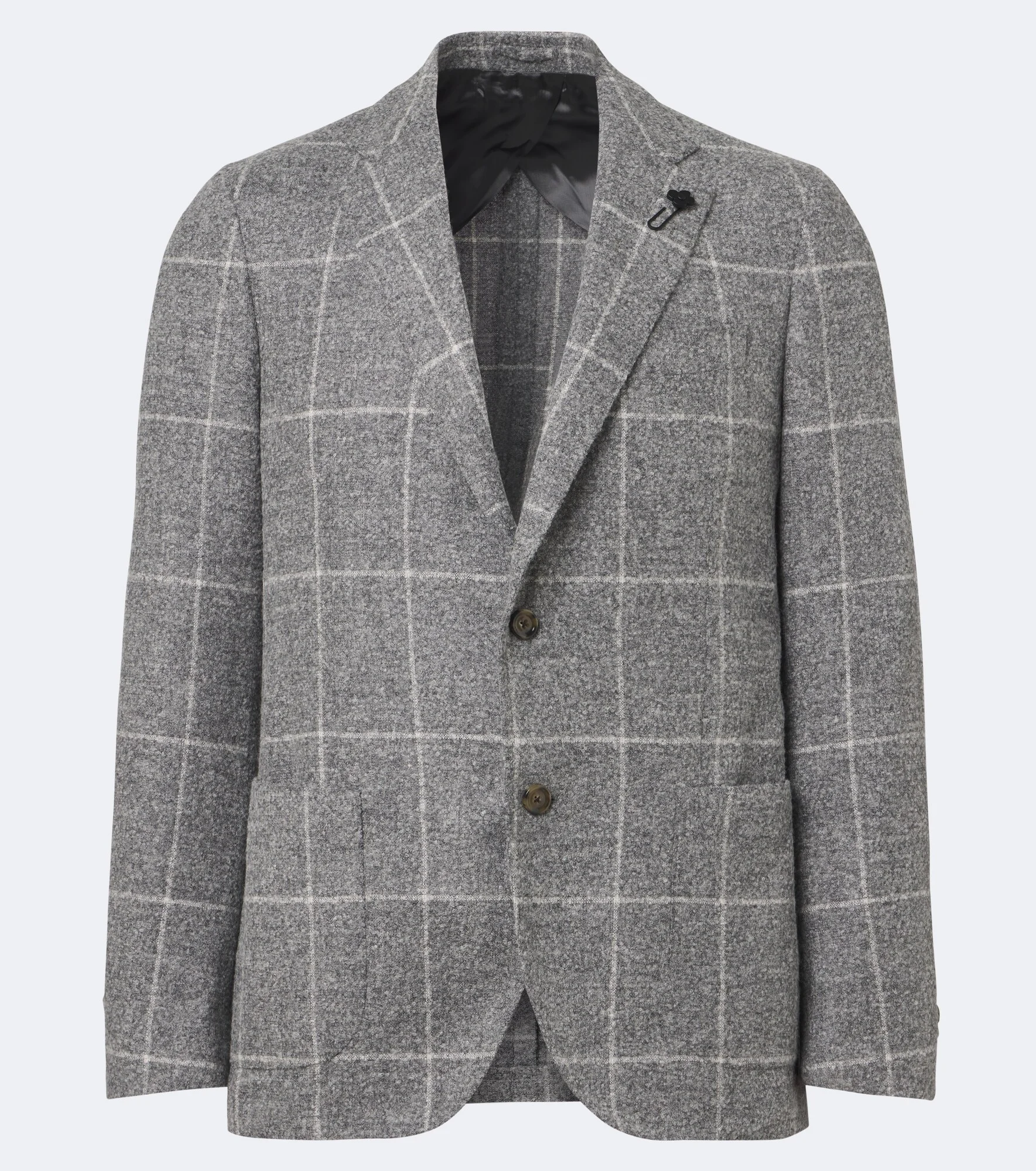 Checked alpaca and wool-blend blazer - 1