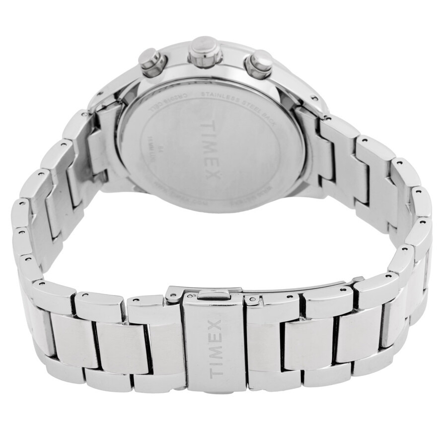 Timex - Timex Chronograph Quartz Crystal Silver Dial Ladies Watch TW2V57600 - 3