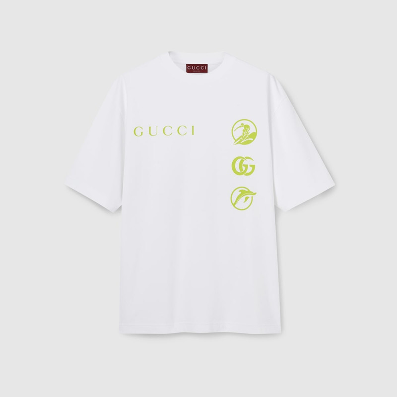 Printed cotton jersey T-shirt 1