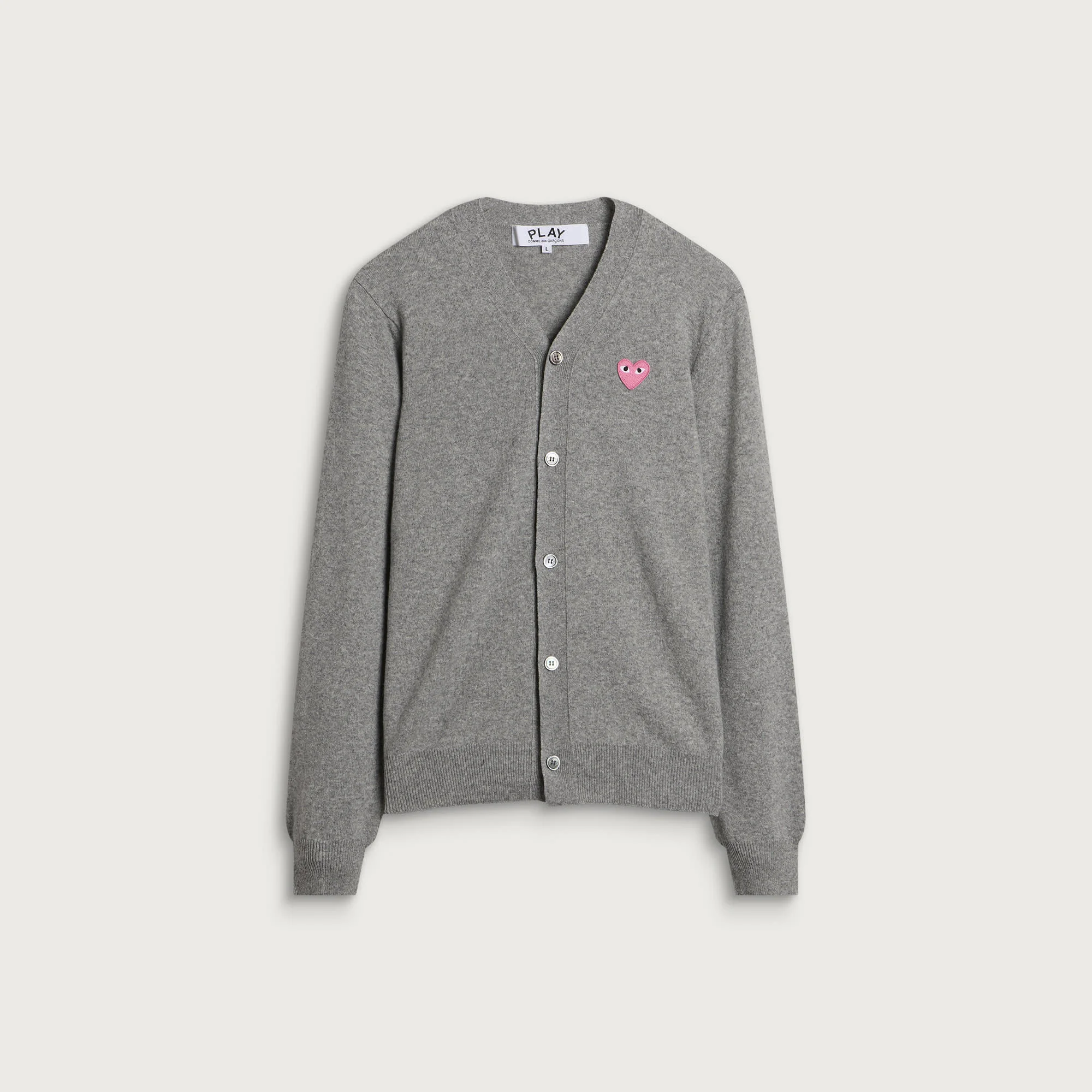 Comme des Garçons Play Pink Heart Cardigan - 1