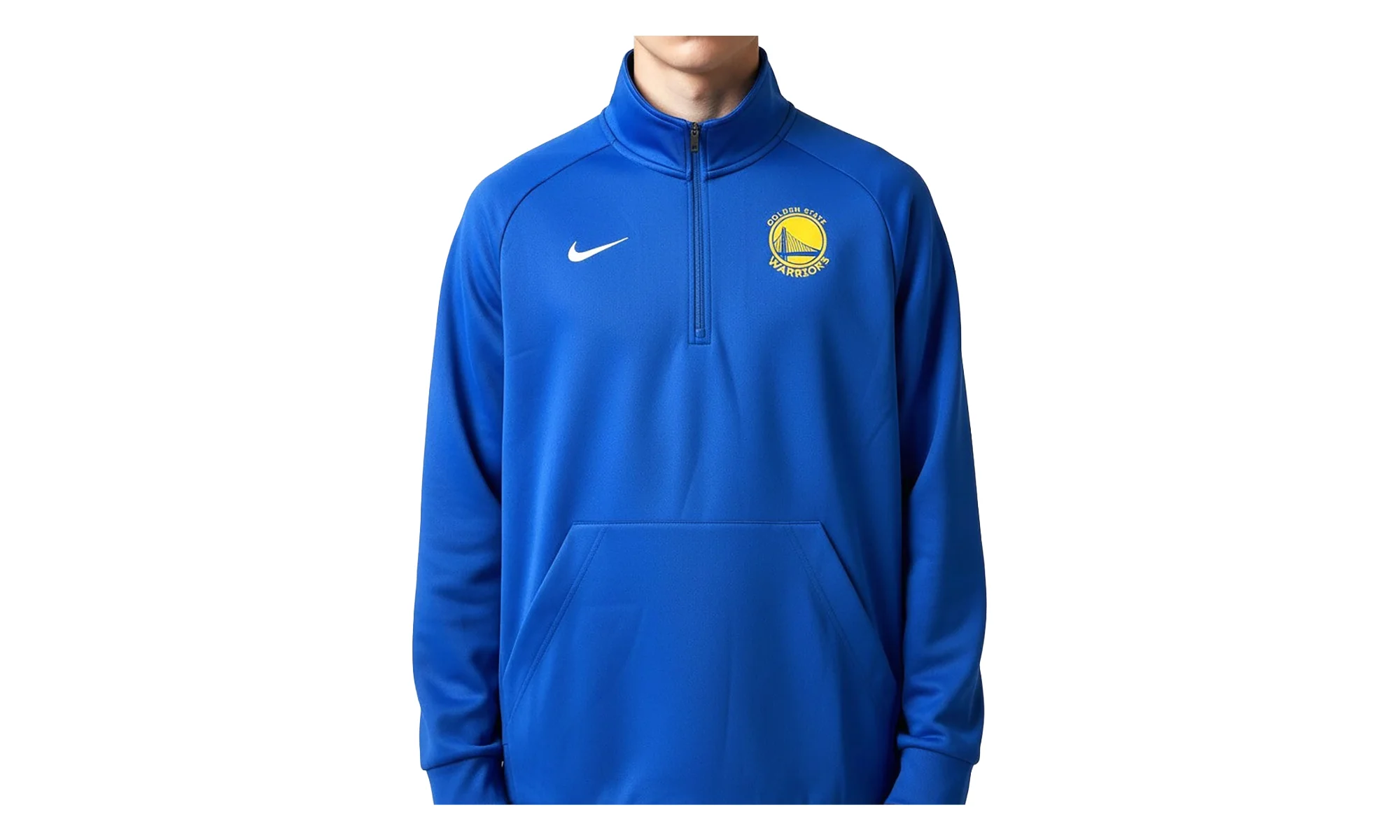 NBA GS WARRIORS THERMA 1/4 ZIP LONG SLEEVE TEE "Game Royal" M53564 ROYAL - 1