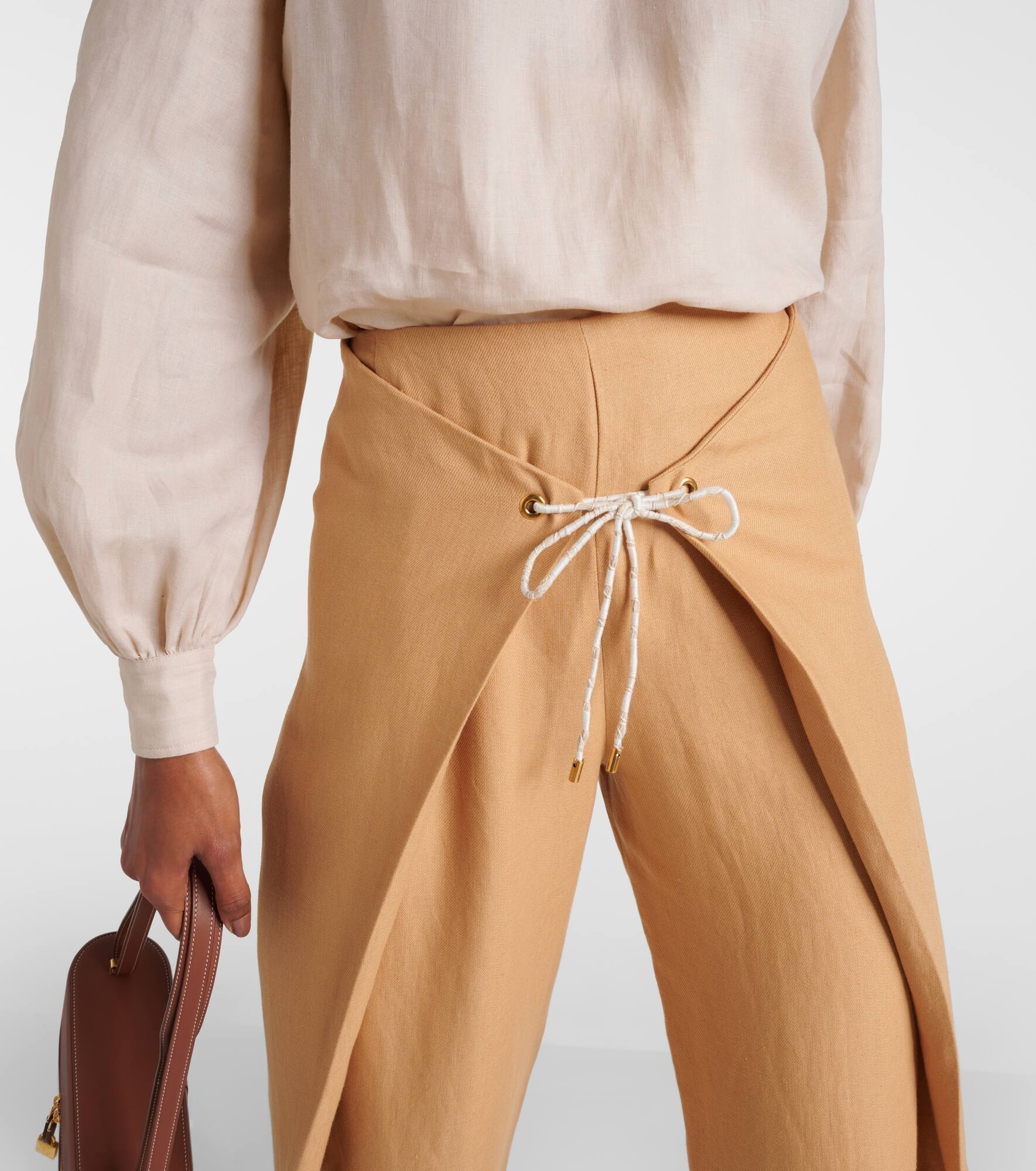 Marylen linen tapered pants - 4