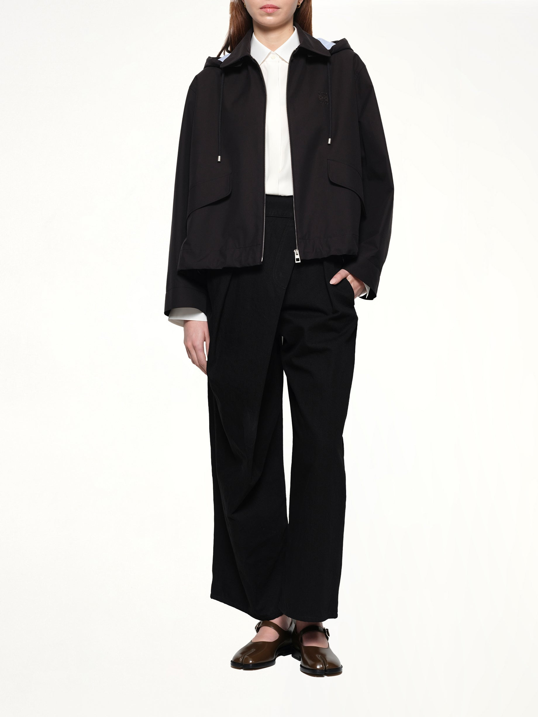 Hooded Parka in Black - 4