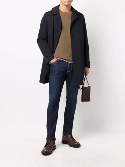 Aspesi single-breasted cotton-blend coat outlook