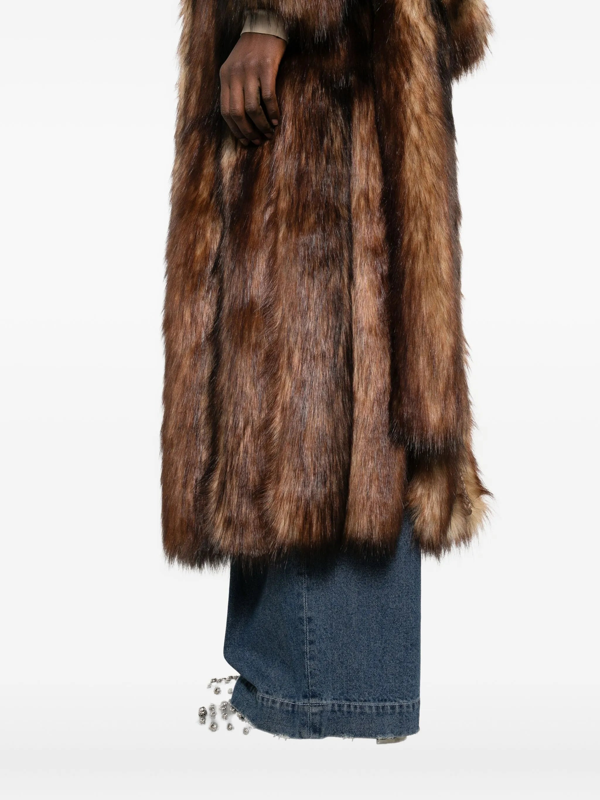 Simone Rocha Belted Faux-fur Coat - 2
