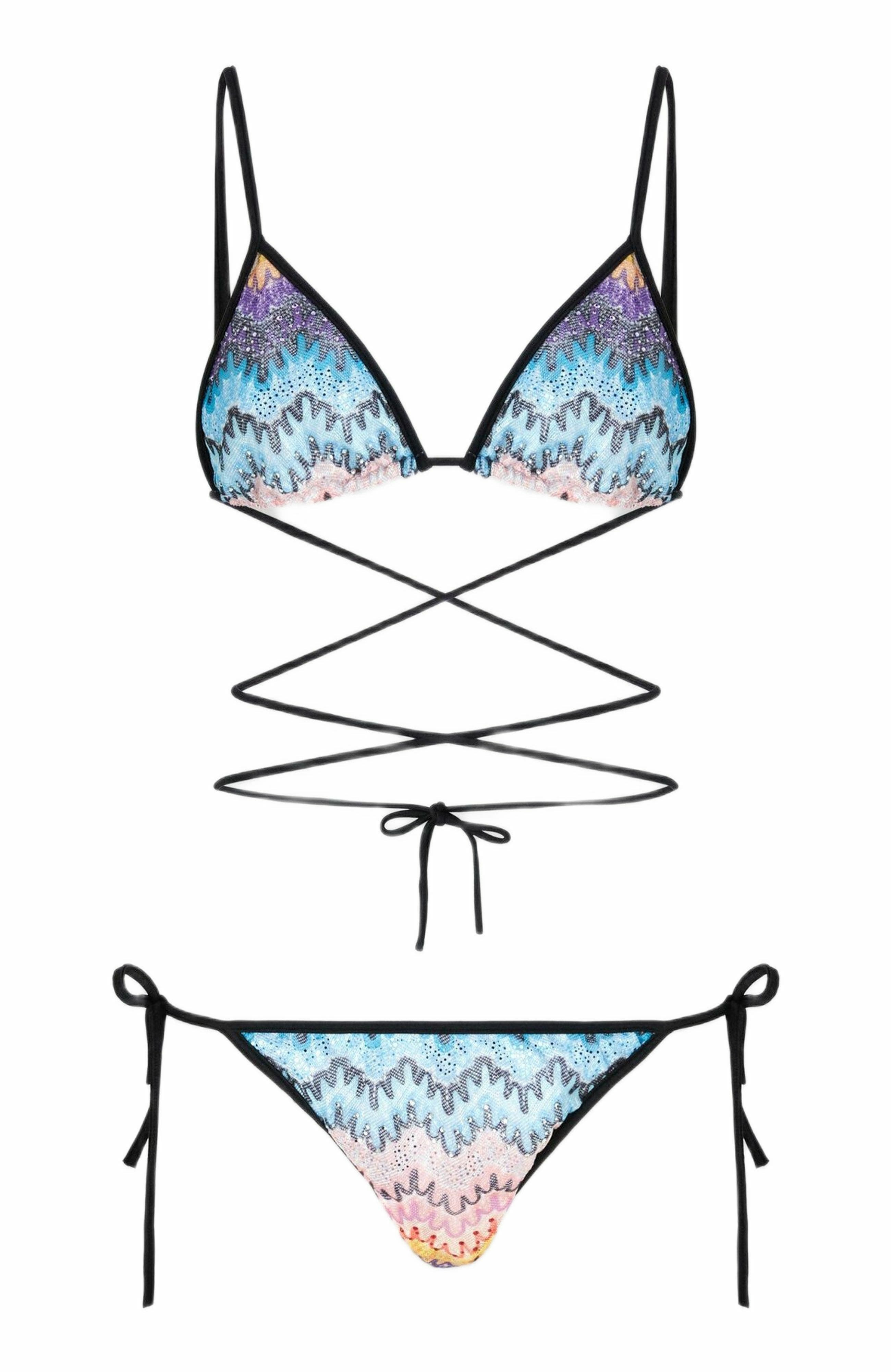 Missoni Bikini With Long Ties And Mesh Details in Multicoloured at Nordstrom - 4