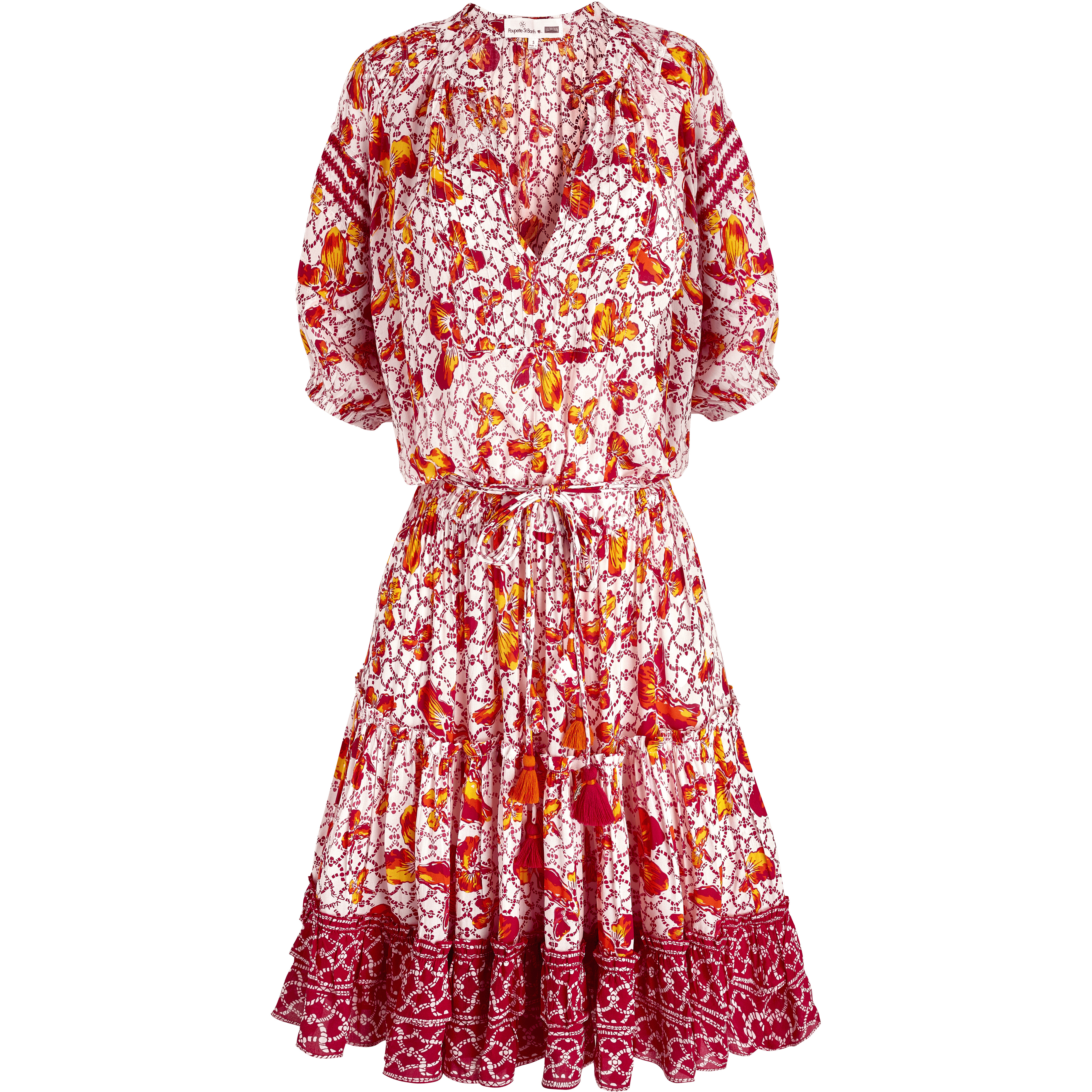 Women Short Dress Iris Lace- Vilebrequin x Poupette St Barth - 1