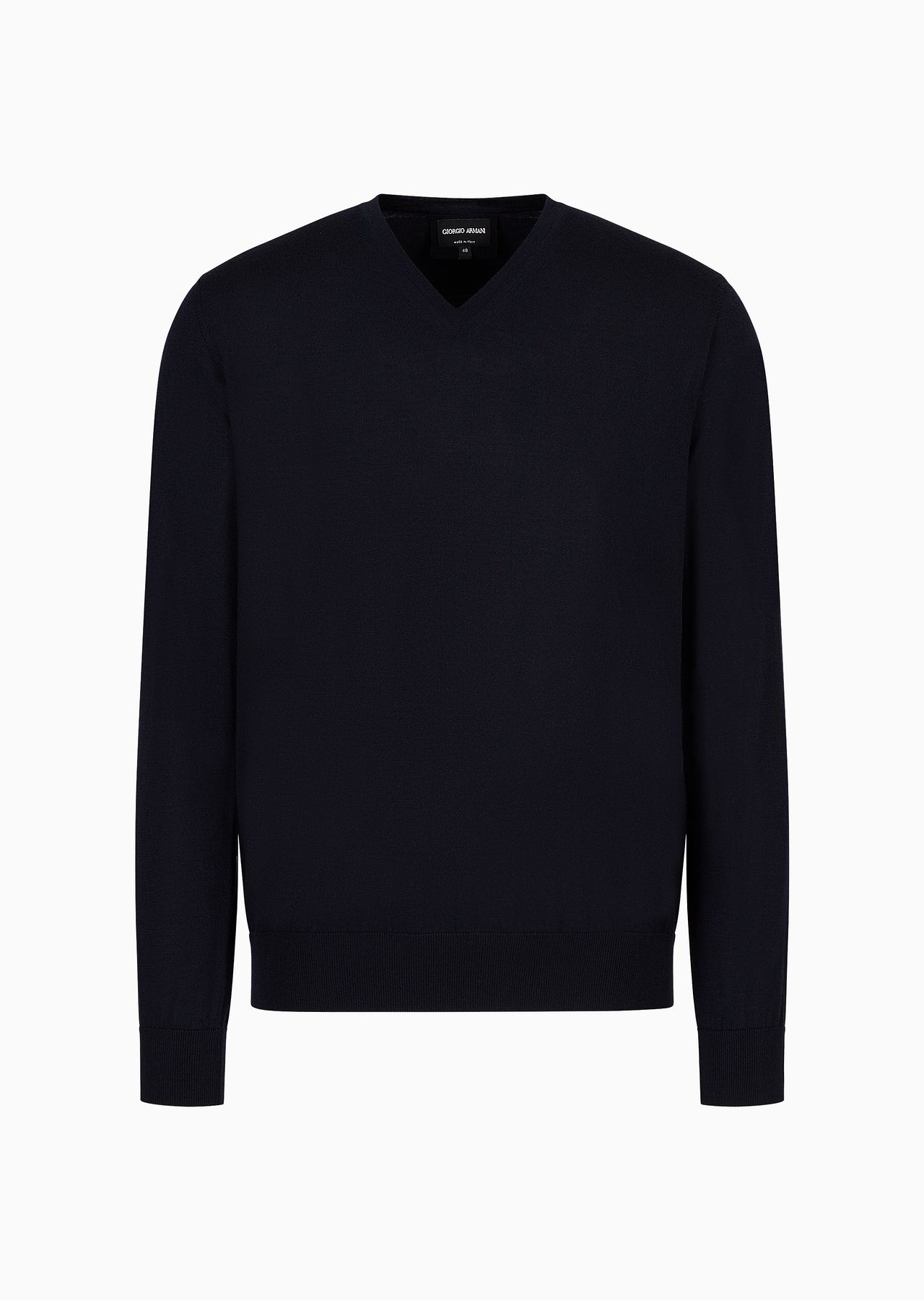 Pure virgin wool, crew-neck jumper - 1