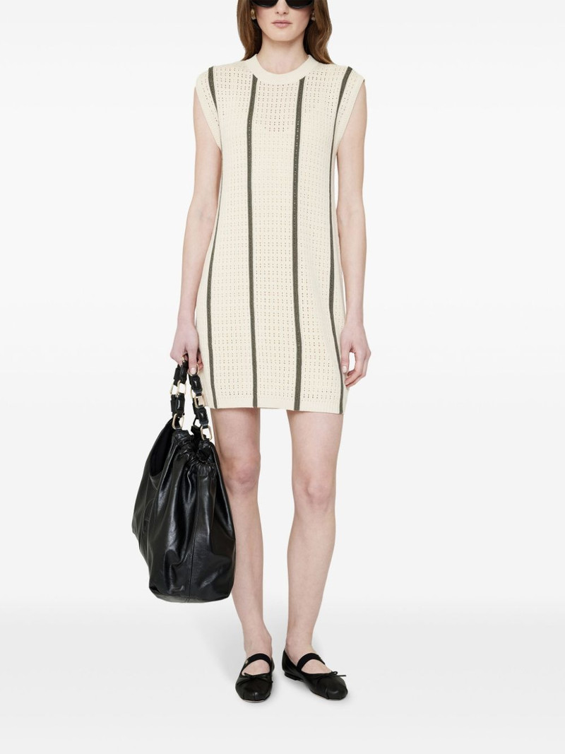 ANINE BING Lanie open-knit minidress outlook