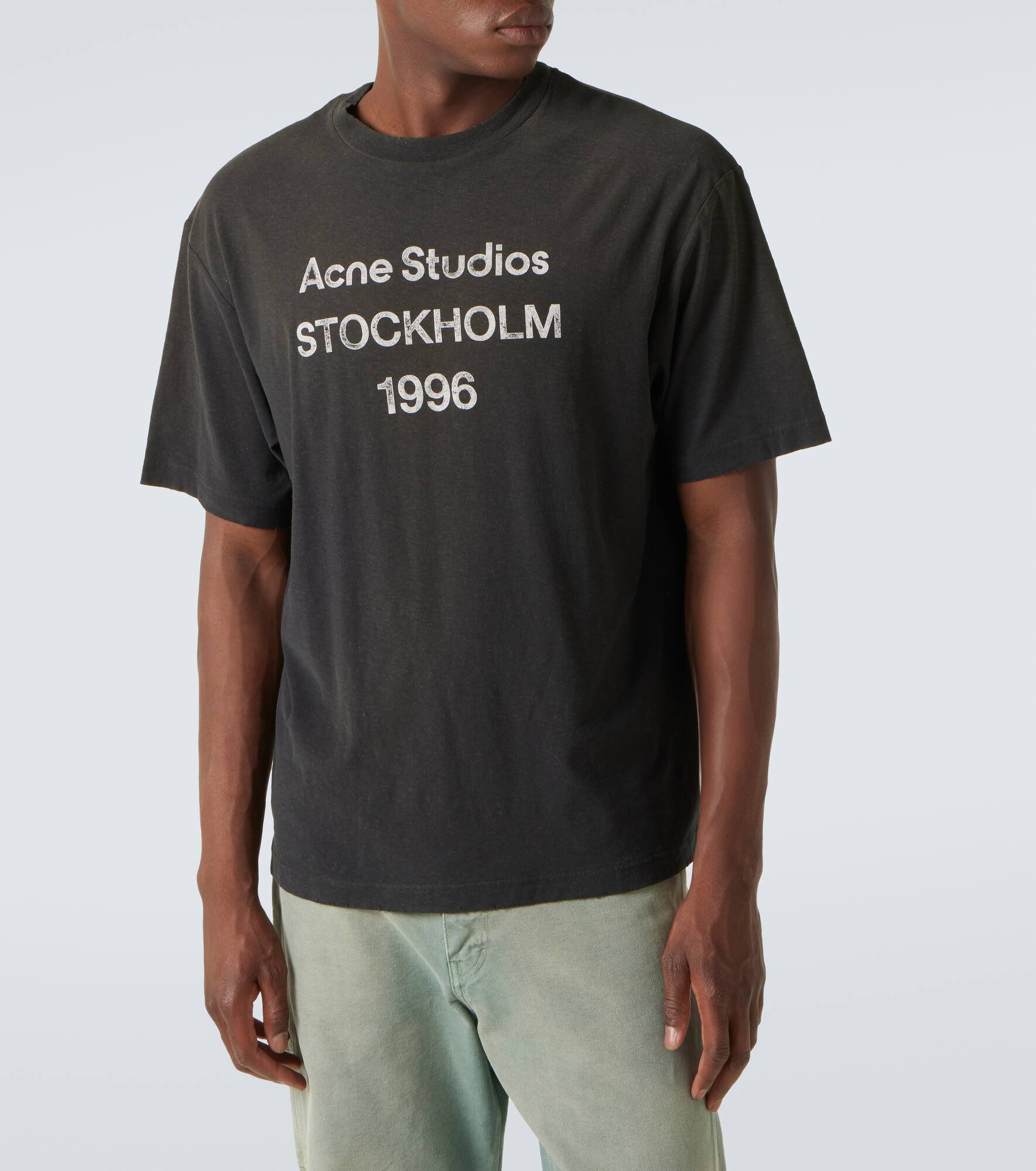 Logo-print cotton-blend T-shirt - 3