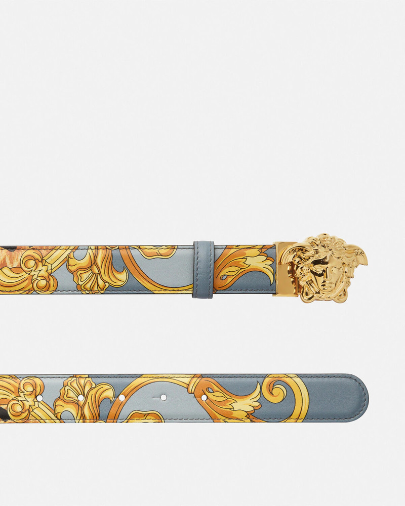 VERSACE Cheetah Foulard La Medusa Leather Belt 1.2" outlook