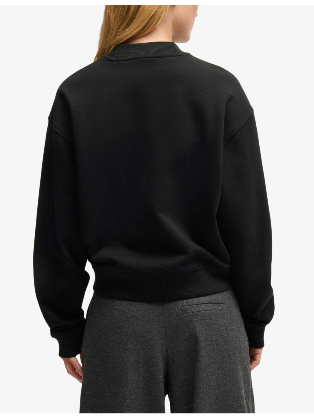 Brand-embroidered relaxed-fit cotton-jersey sweatshirt - 4