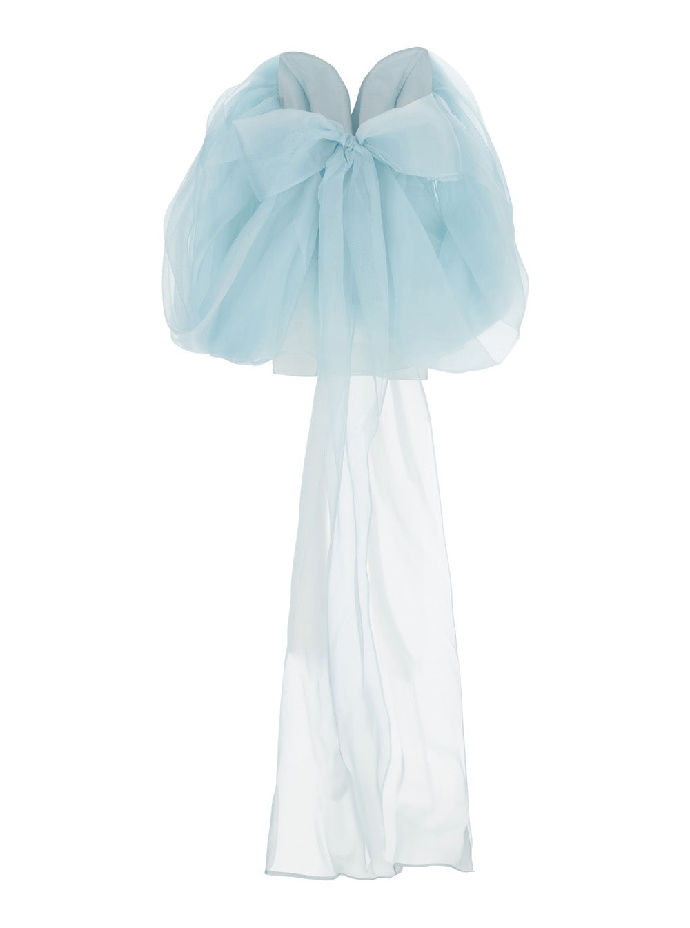 Zimmermann Women 'Crush' Light Blue Top With Boned Bodice And Rear Tie Closure In Silk Woman - 2