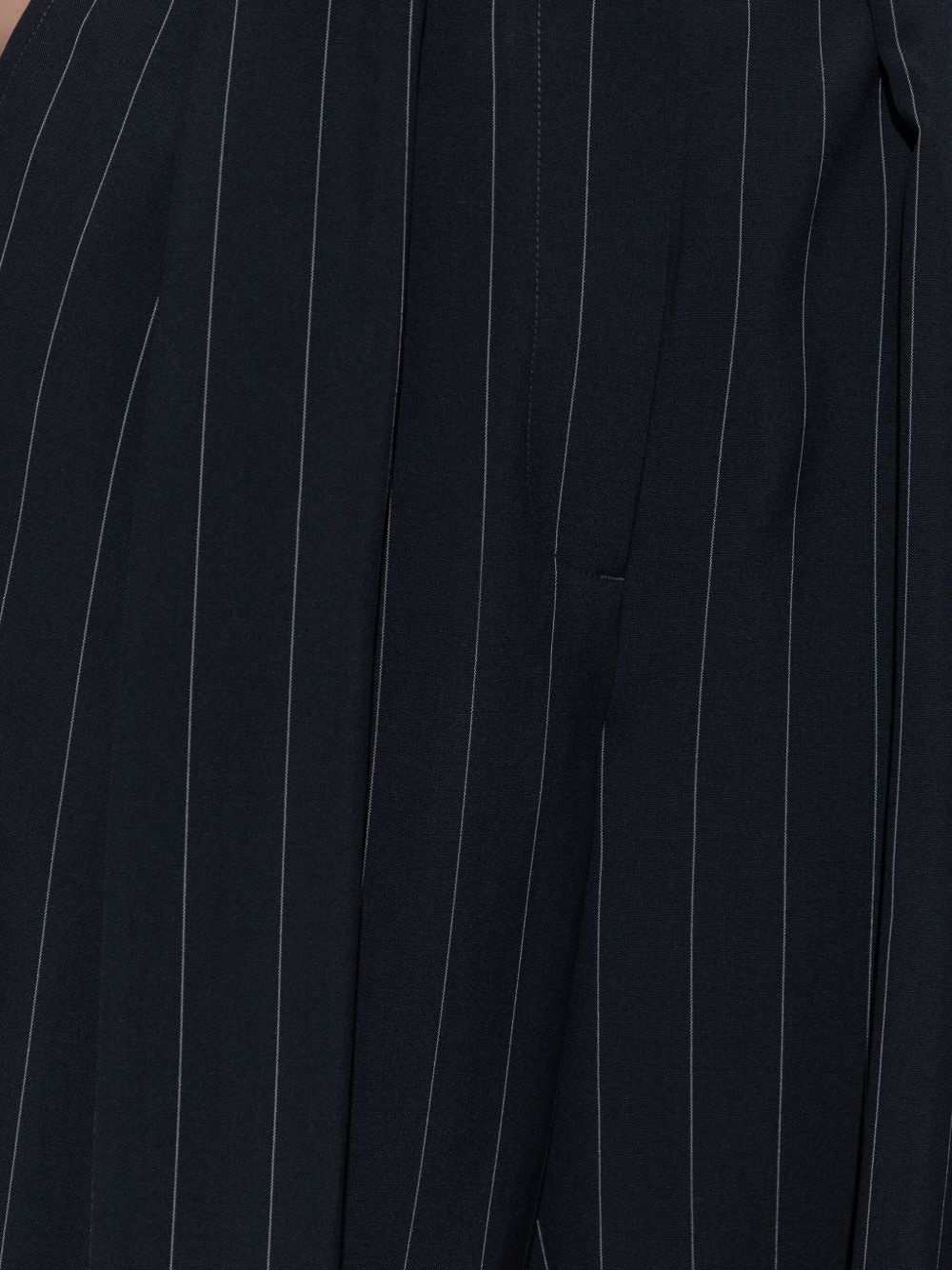 pinstripe-pattern panelled trousers - 5