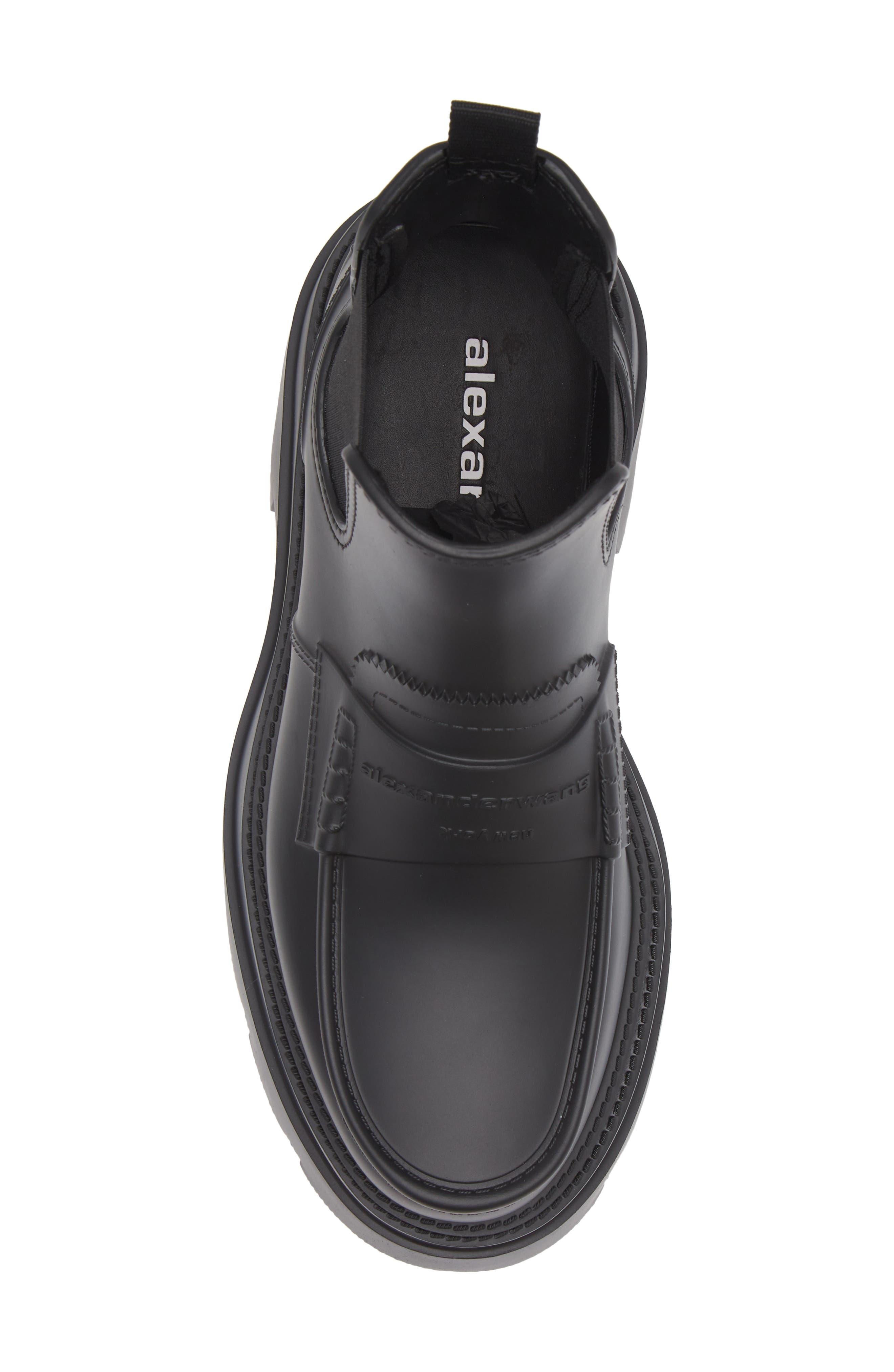 Alexander Wang Carter Chelsea Rain Boot in Black 001 at Nordstrom - 5