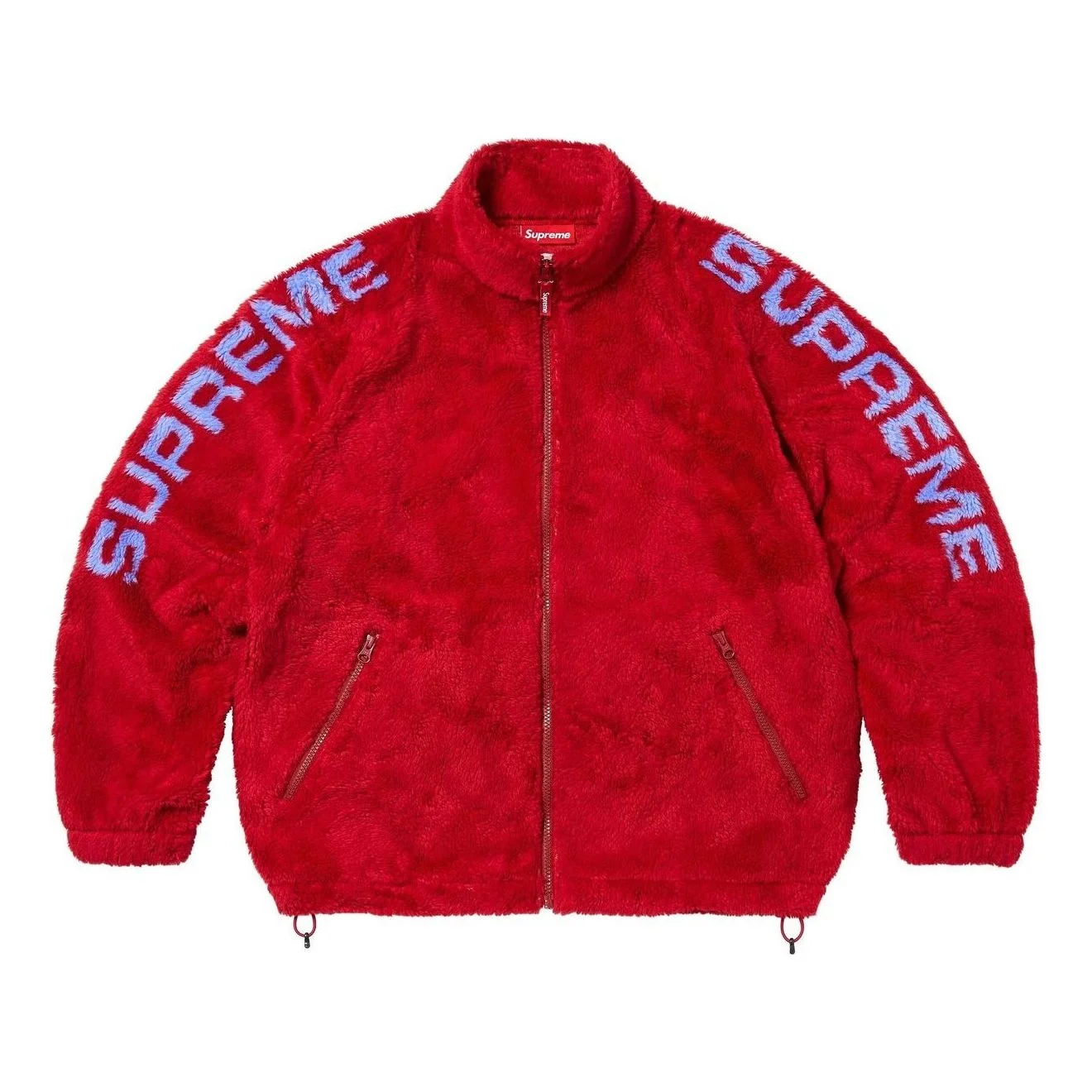 Supreme Shoulder Logo Fleece Jacket 'Red' SS25J28-RED - 1