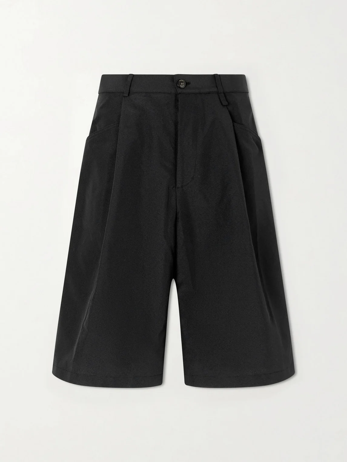 Chilango Straight-Leg Pleated Woven Bermuda Shorts - 1
