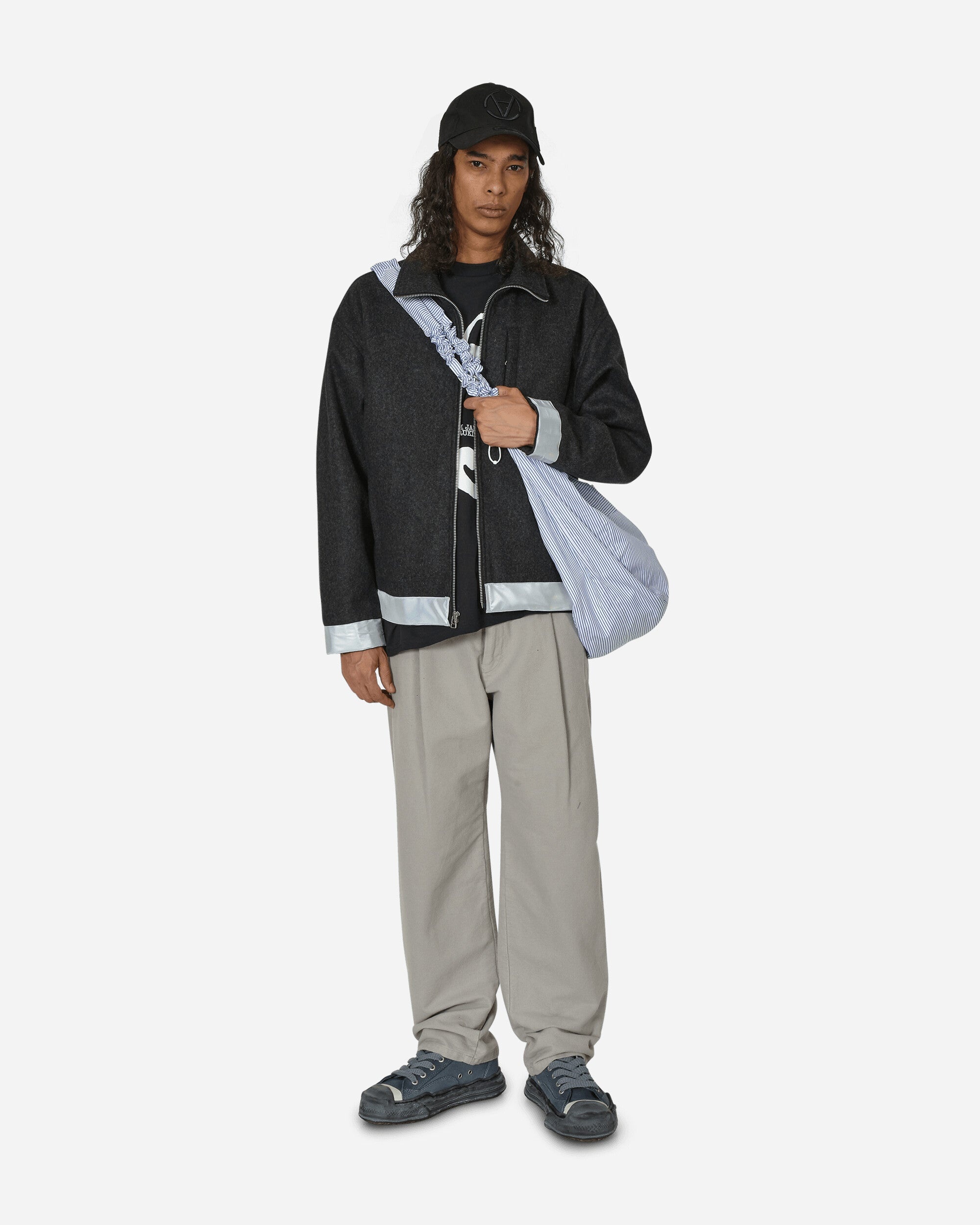 Reflect Wool Zip Jacket Charcoal - 4