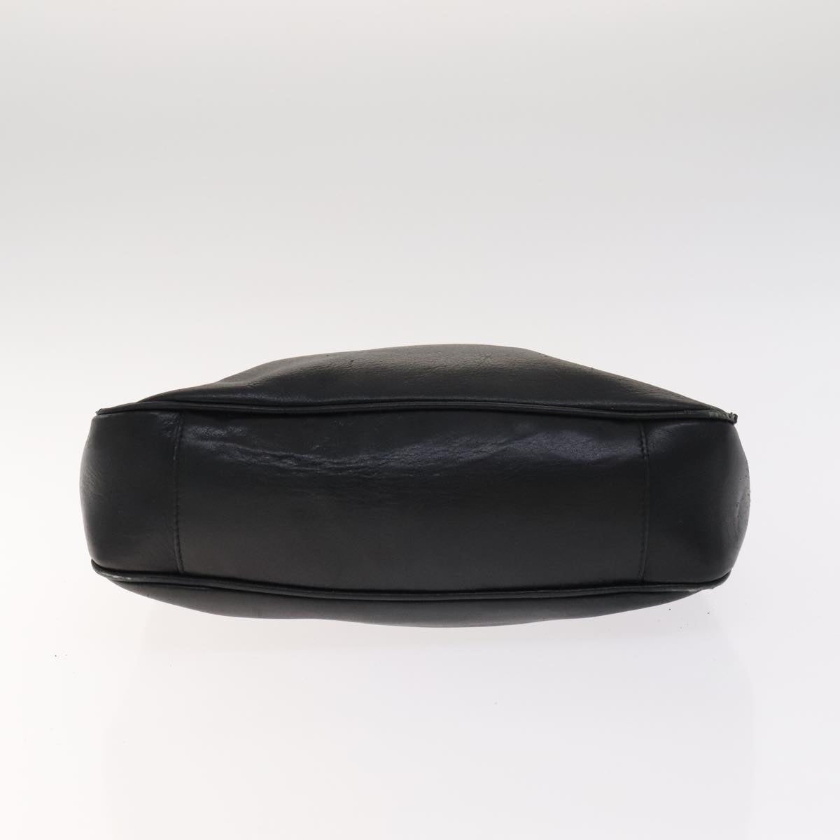 GUCCI Bamboo Hand Bag Leather Black Gold 001 1705 001 1705 - 9