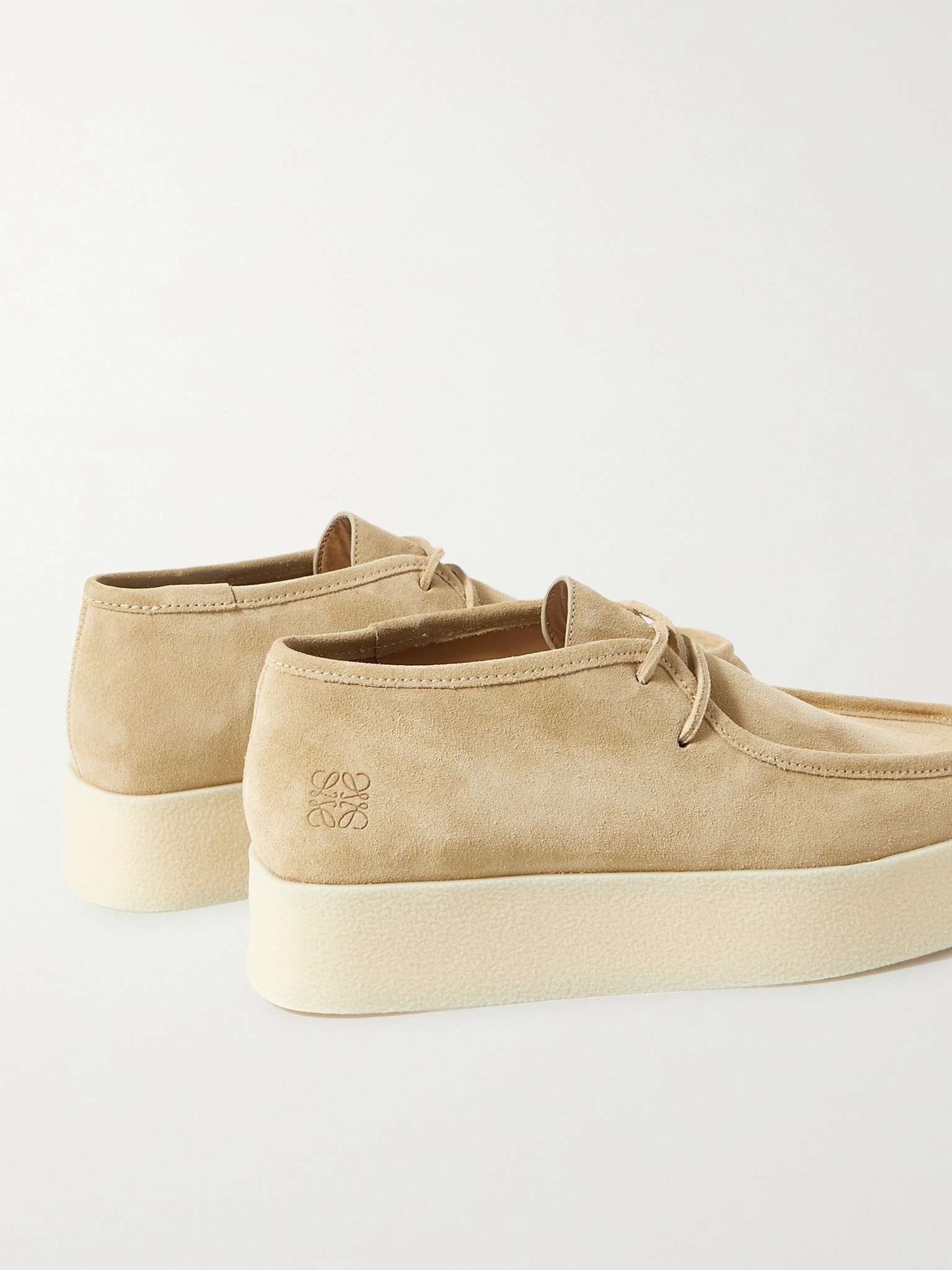 Platform Suede Derby Shoes - 5