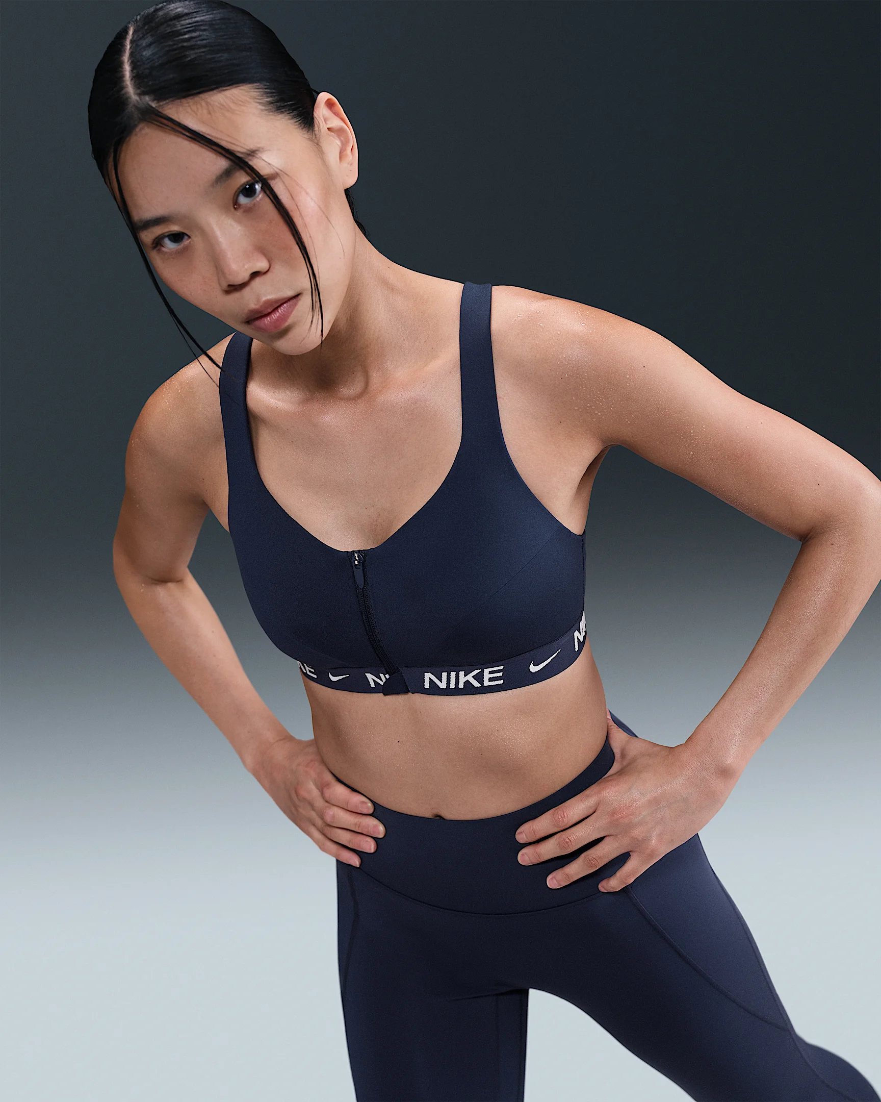 Nike Indy High Support Women's Padded Front-Zip Sports Bra - 1
