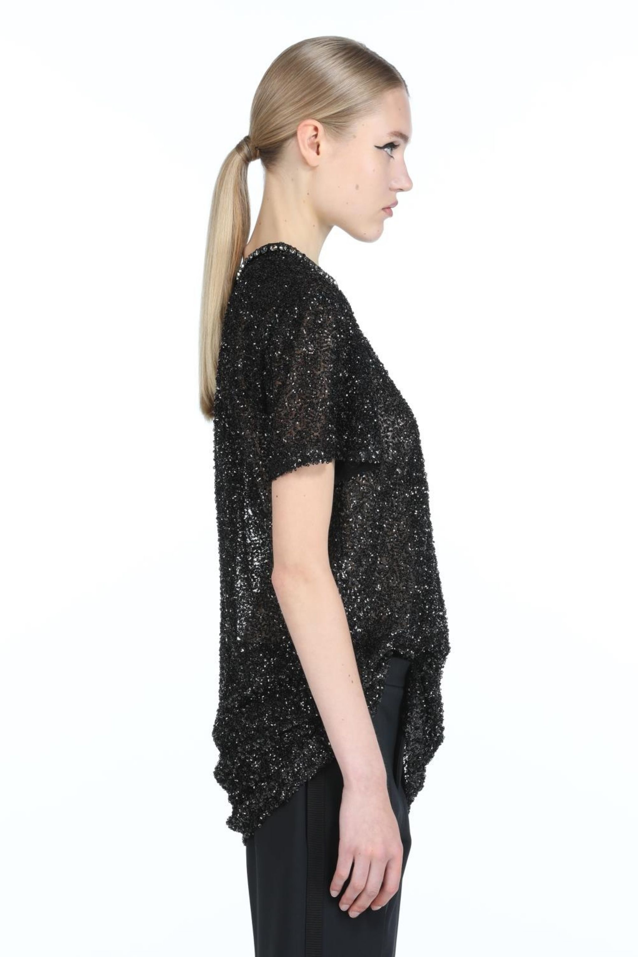 CRYSTAL-EMBELLISHED SEQUIN T-SHIRT - 3