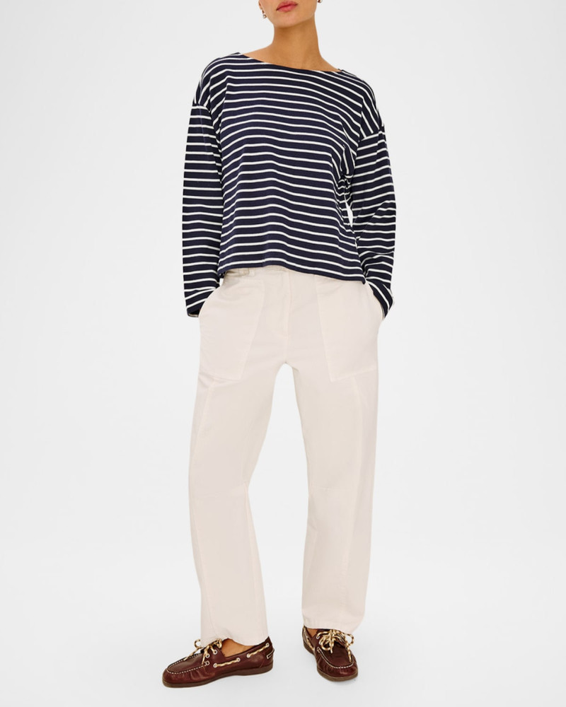 Rails Lunar Stretch-Cotton Twill Straight-Leg Pants outlook