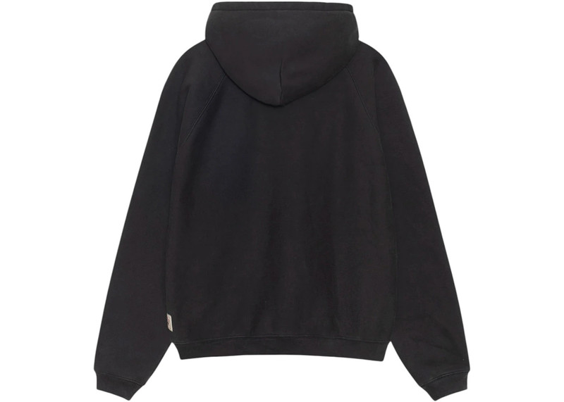 Stüssy Stussy Fleece Raglan Zip Hoodie Washed Black outlook