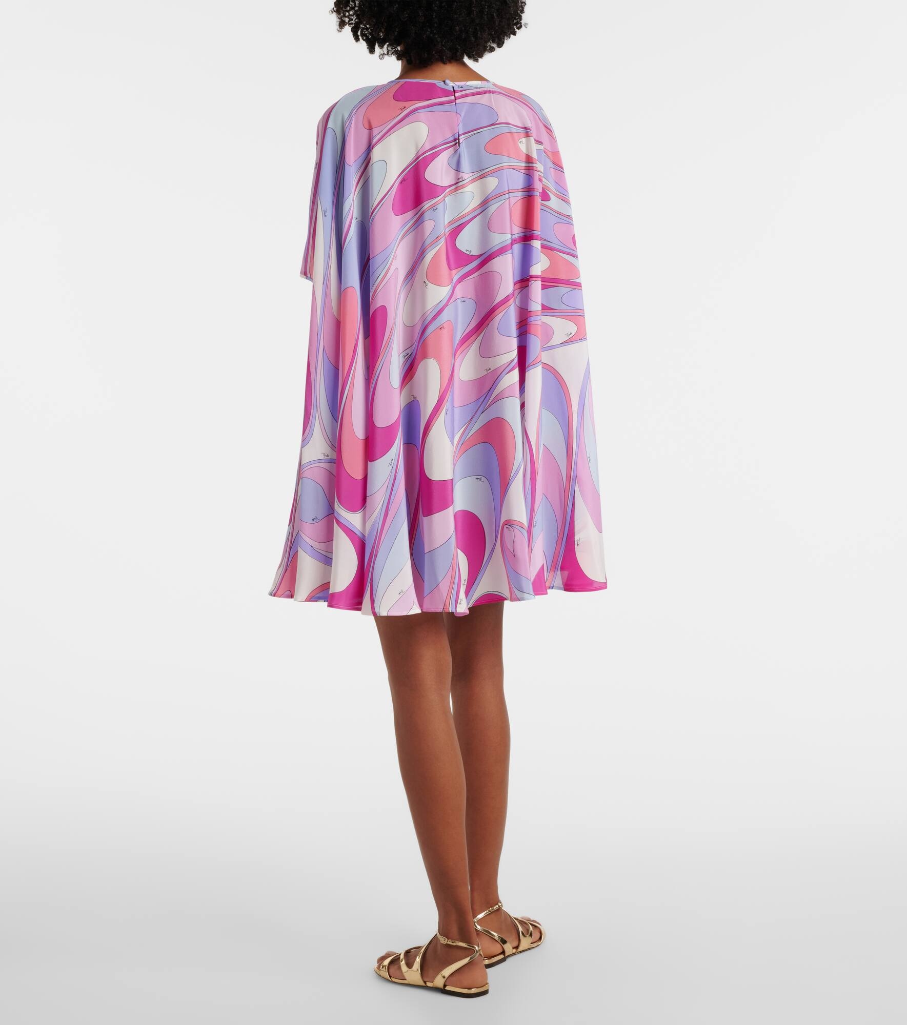 Printed silk crêpe de chine kaftan - 3
