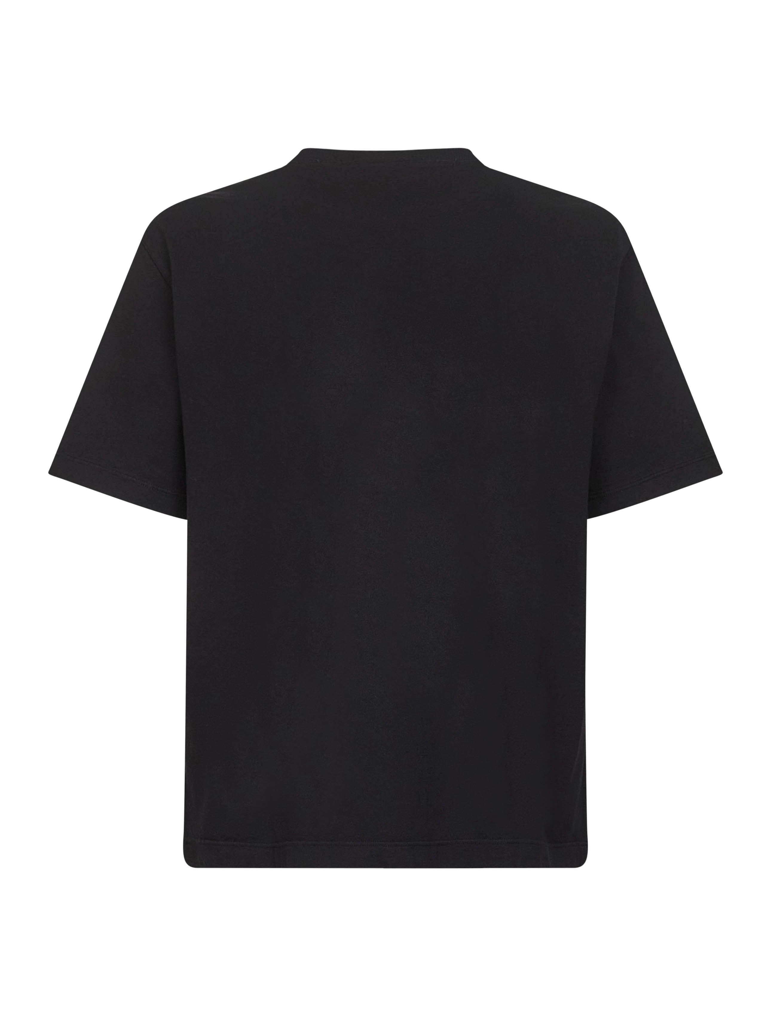 Black combed organic cotton jersey T-shirt - 2