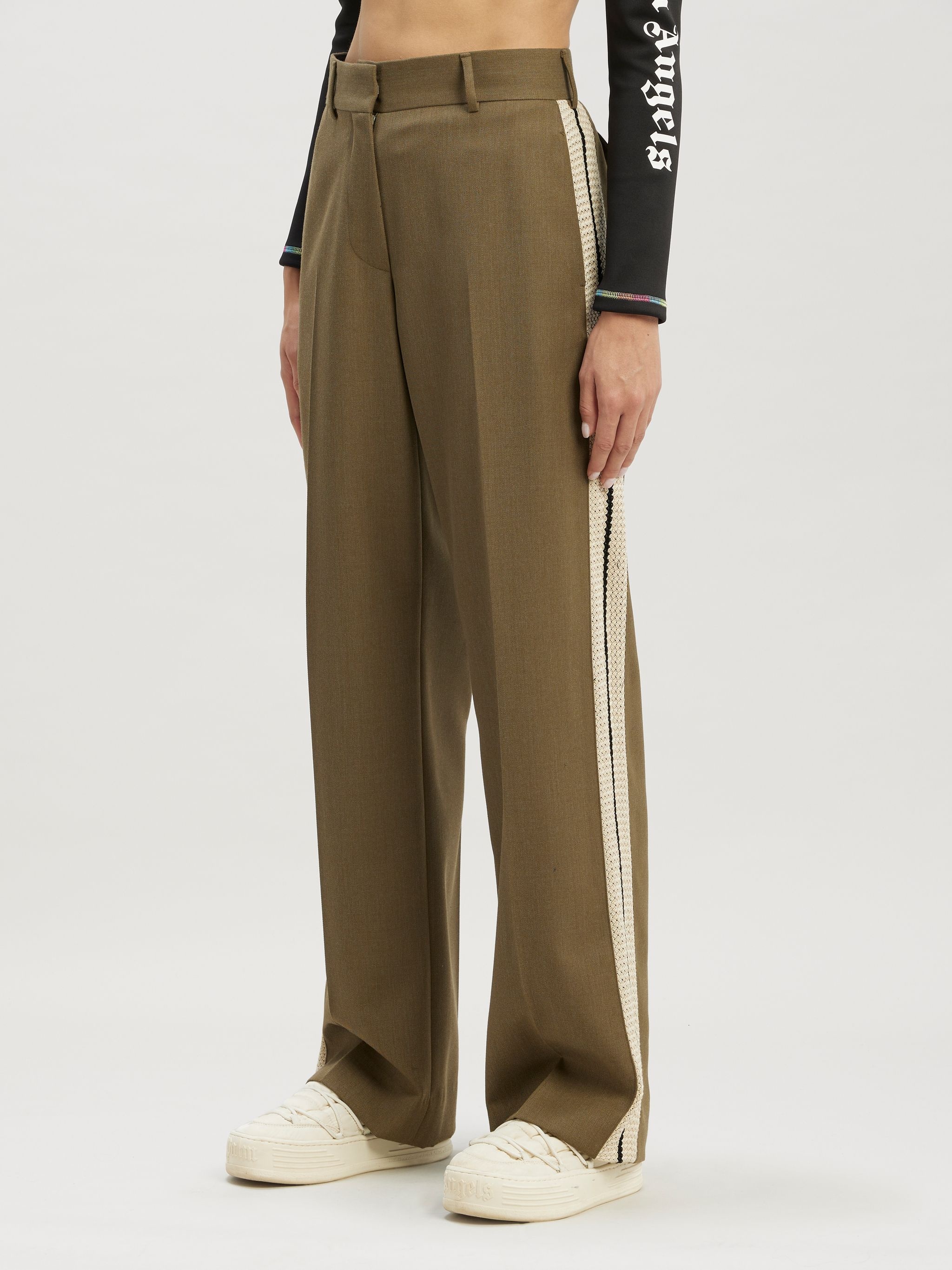 Military Knit Tape Suit Pants - 4