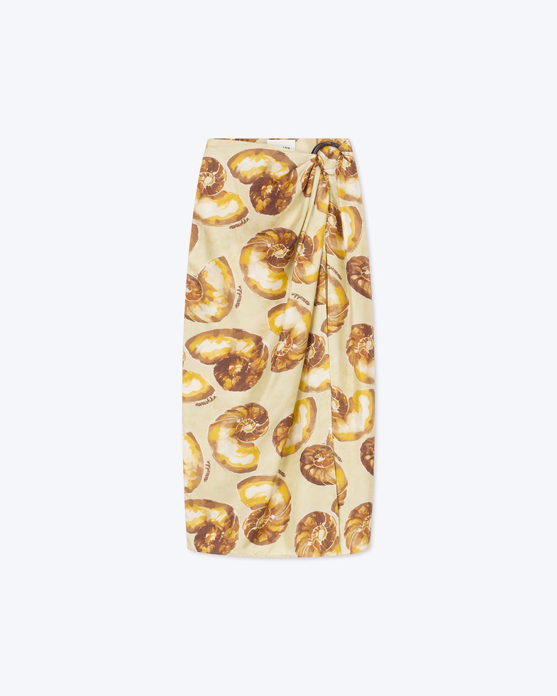 MARLIS - Sarong midi skirt - Seashell sand 1