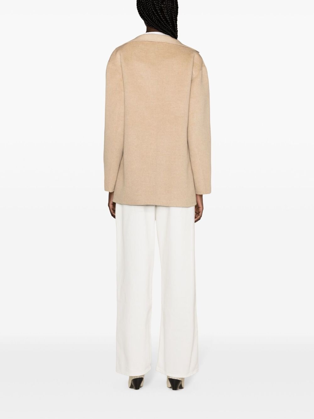 notched-lapels mÃ©lange jacket - 4