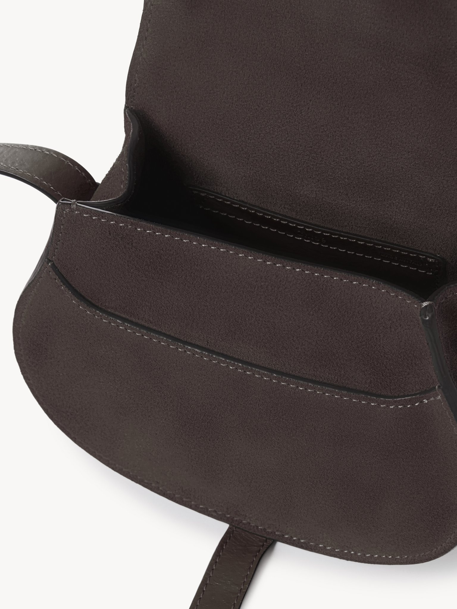 SMALL MARCIE SADDLE BAG IN SUEDE LEATHER - 4