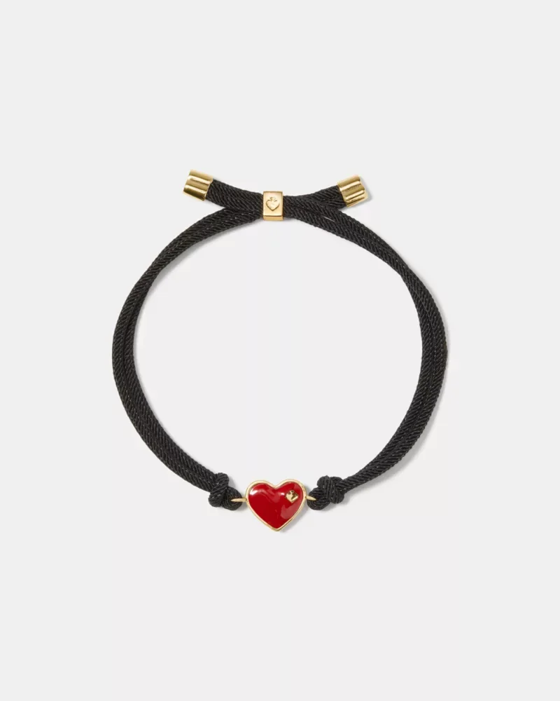 Bits And Baubles Heart Cord Bracelet - 1