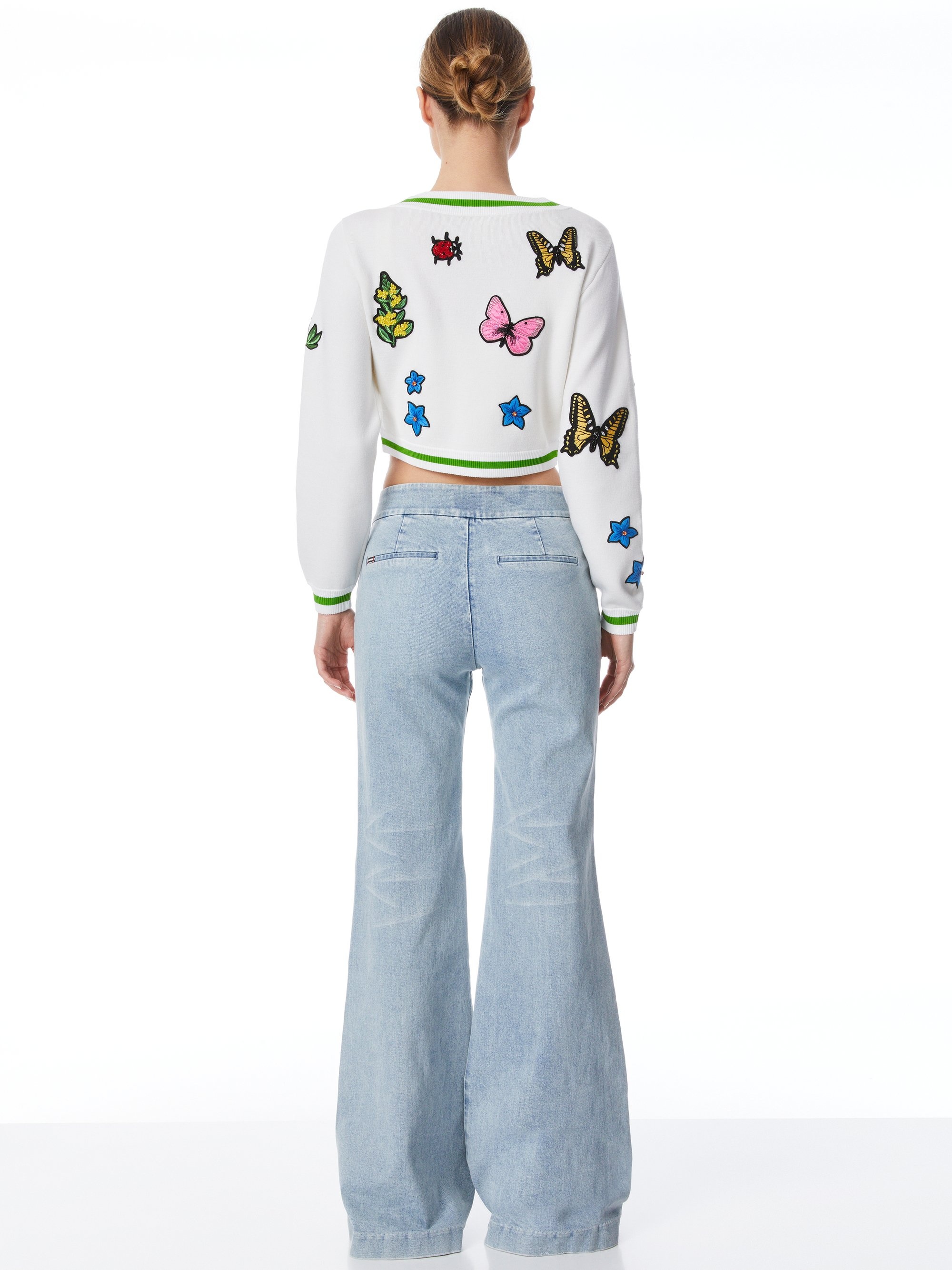ARLEN CROPPED V-NECK CARDIGAN - 3